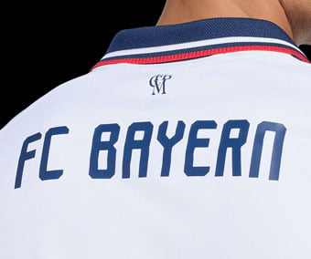 FCBM monogram neck print and FC Bayern back print