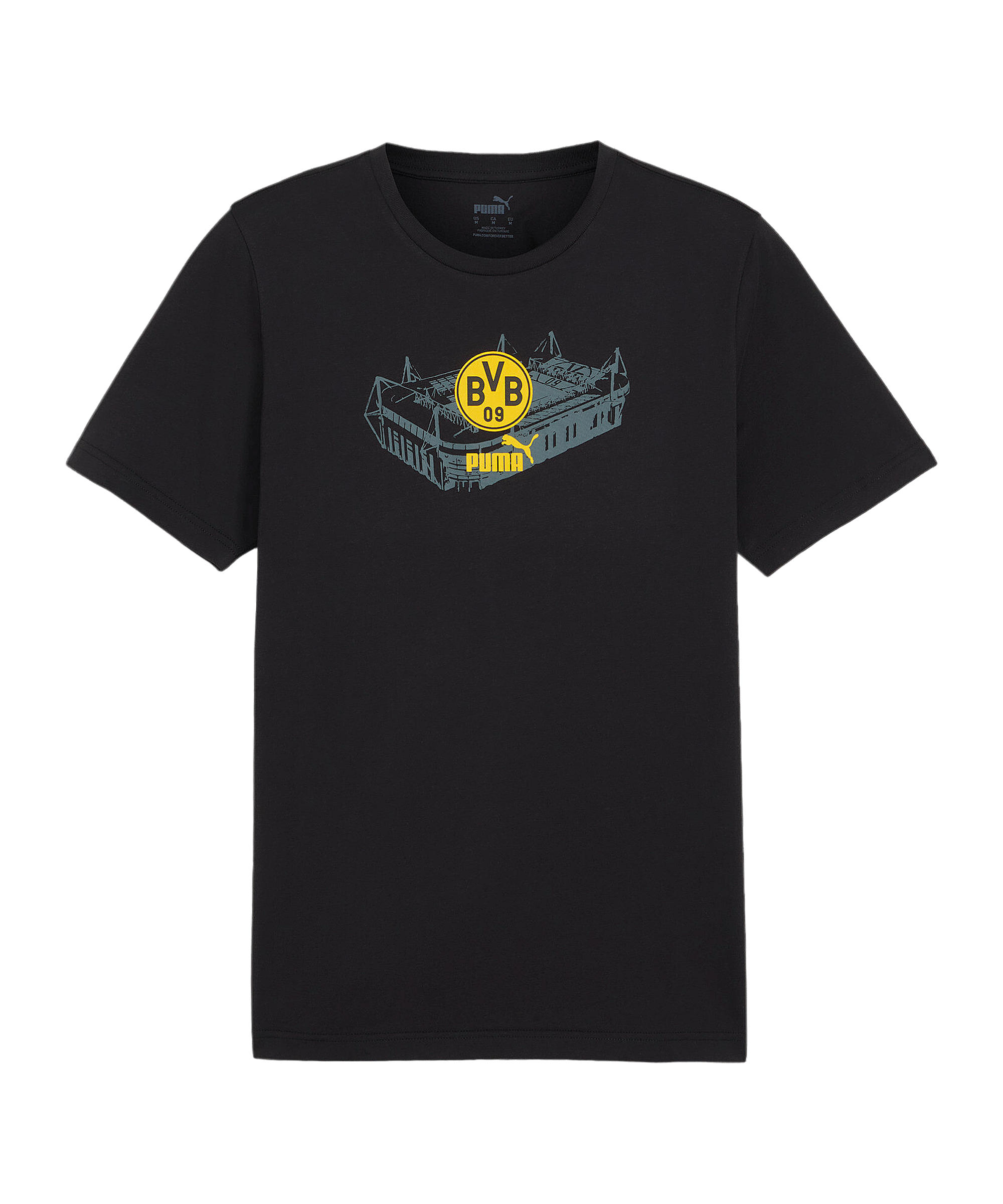 PUMA BVB Dortmund Ftbl ICONS T-Shirt Schwarz F03 - schwarz