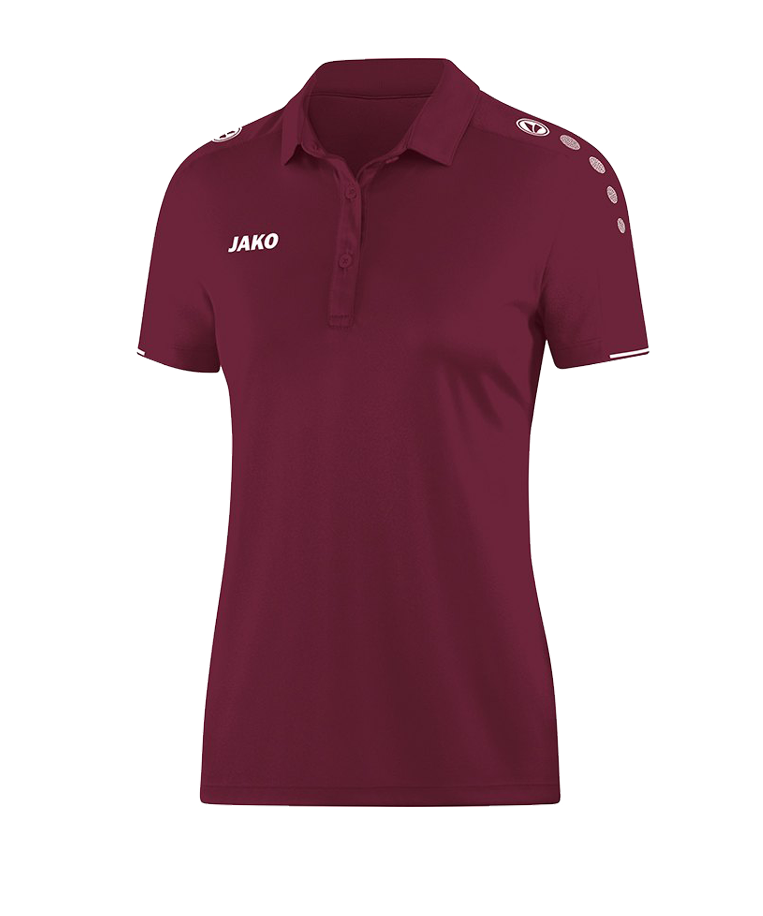 JAKO Classico Poloshirt Damen Dunkelrot F14 - rot