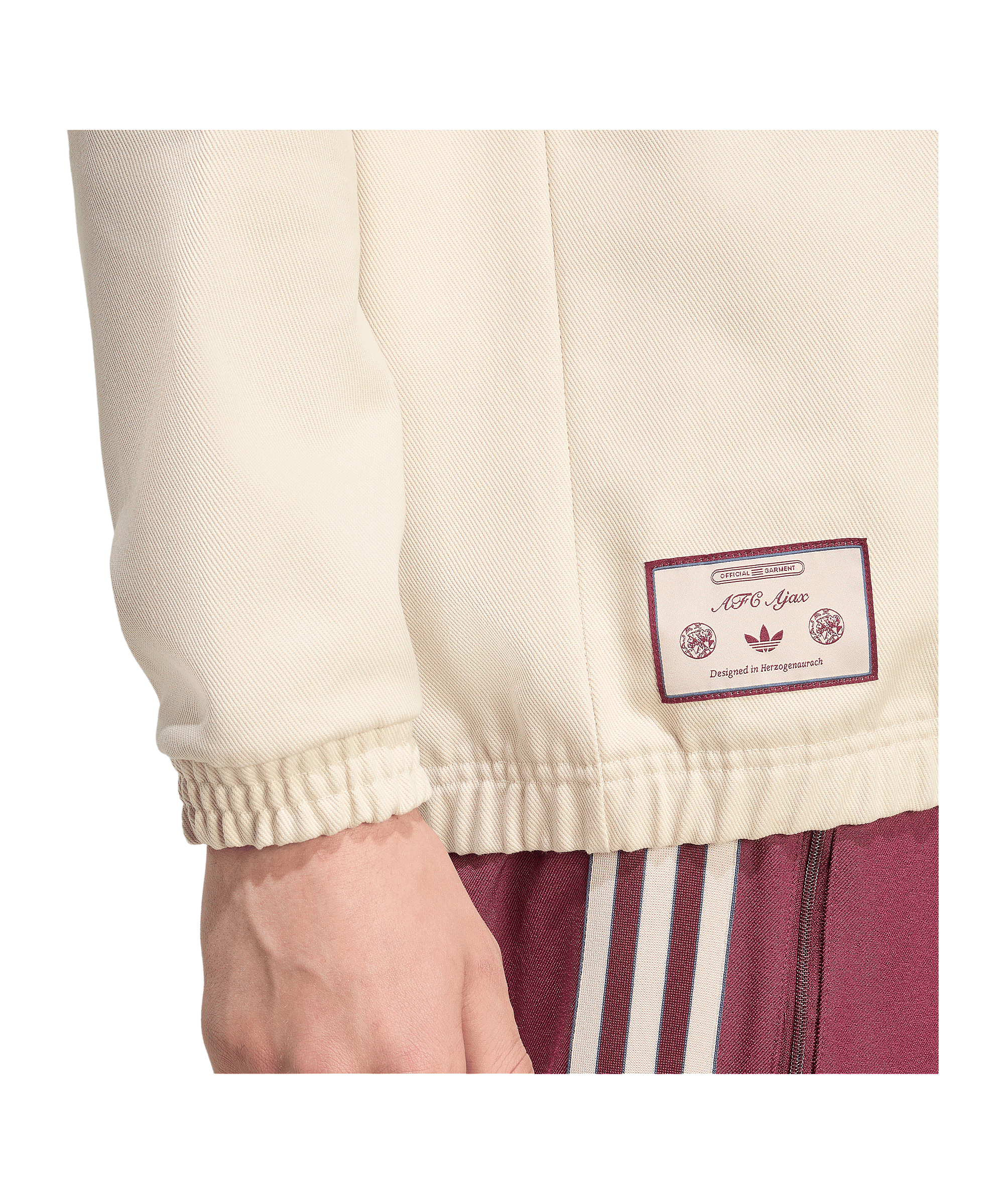 adidas Ajax Amsterdam Icon Drill Sweatshirt Beige - beige