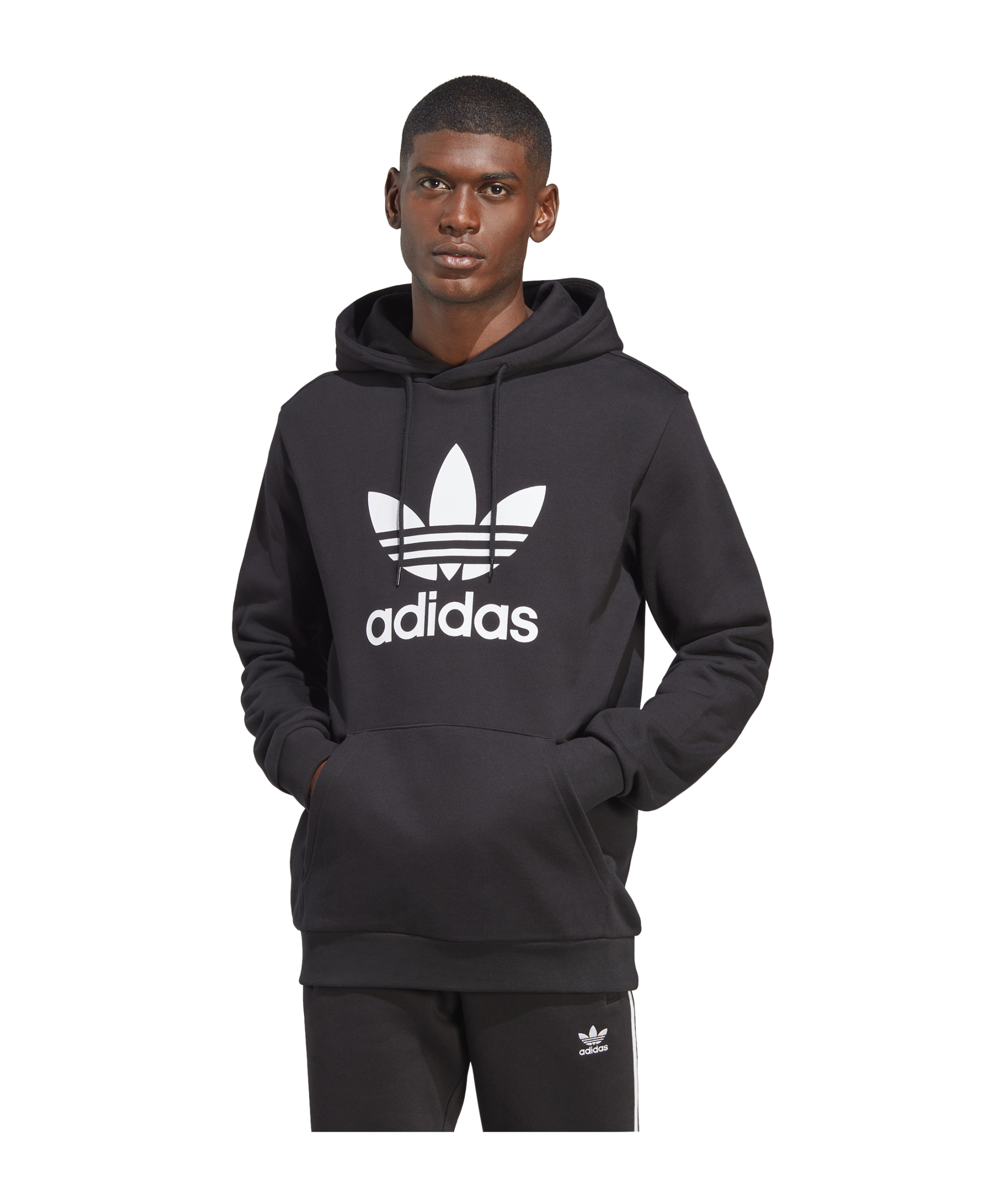 adidas Originals Adicolor Classics Trefoil Hoodie Black - schwarz
