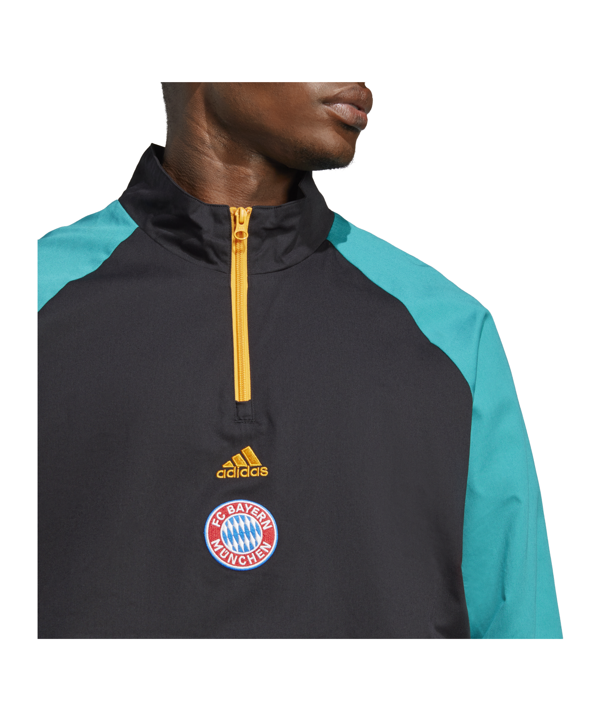 adidas FC Bayern München Icon Tracktop Jacke Schwarz - schwarz