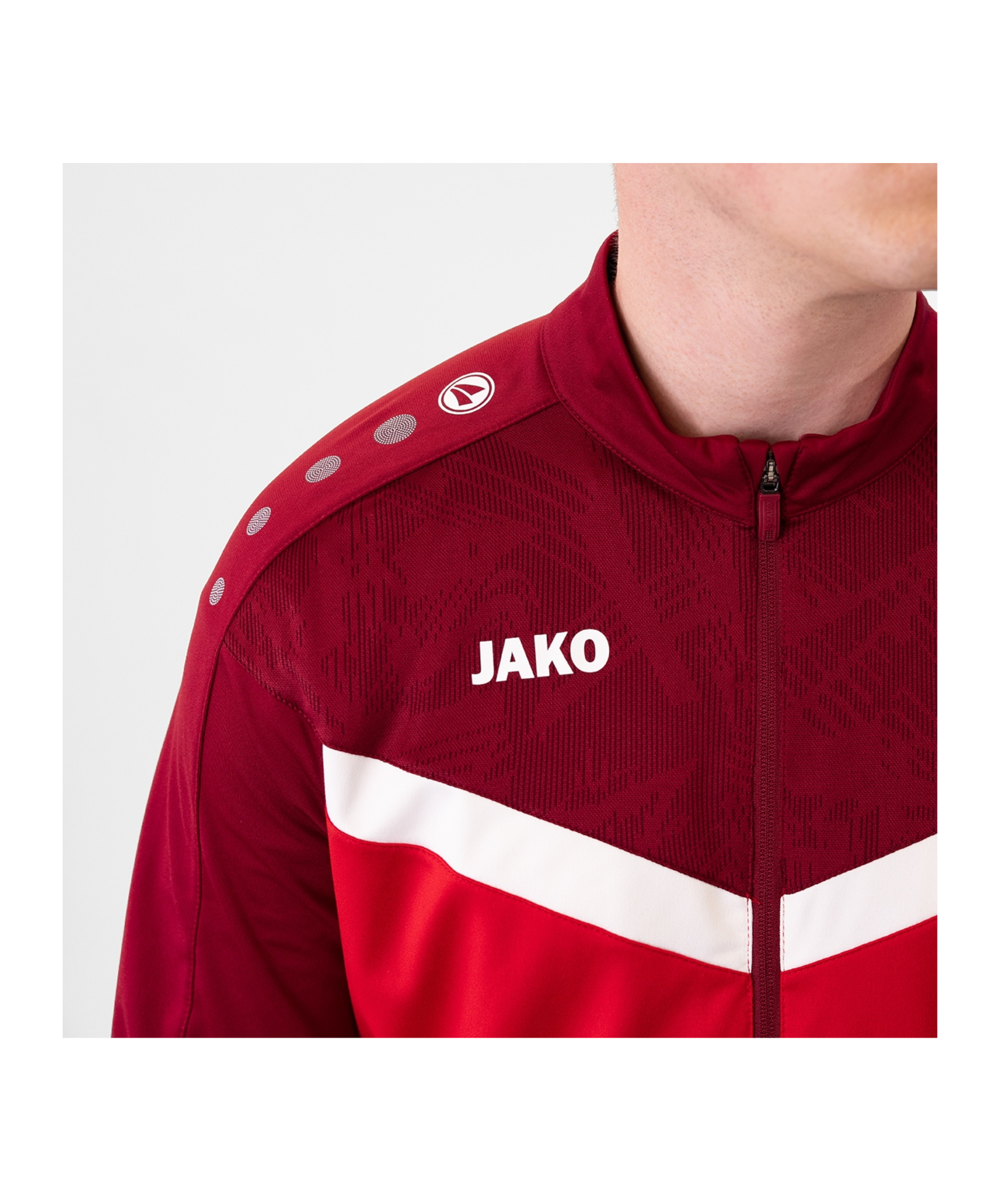 JAKO Iconic Polyesterjacke Kids Rot F103 - rot