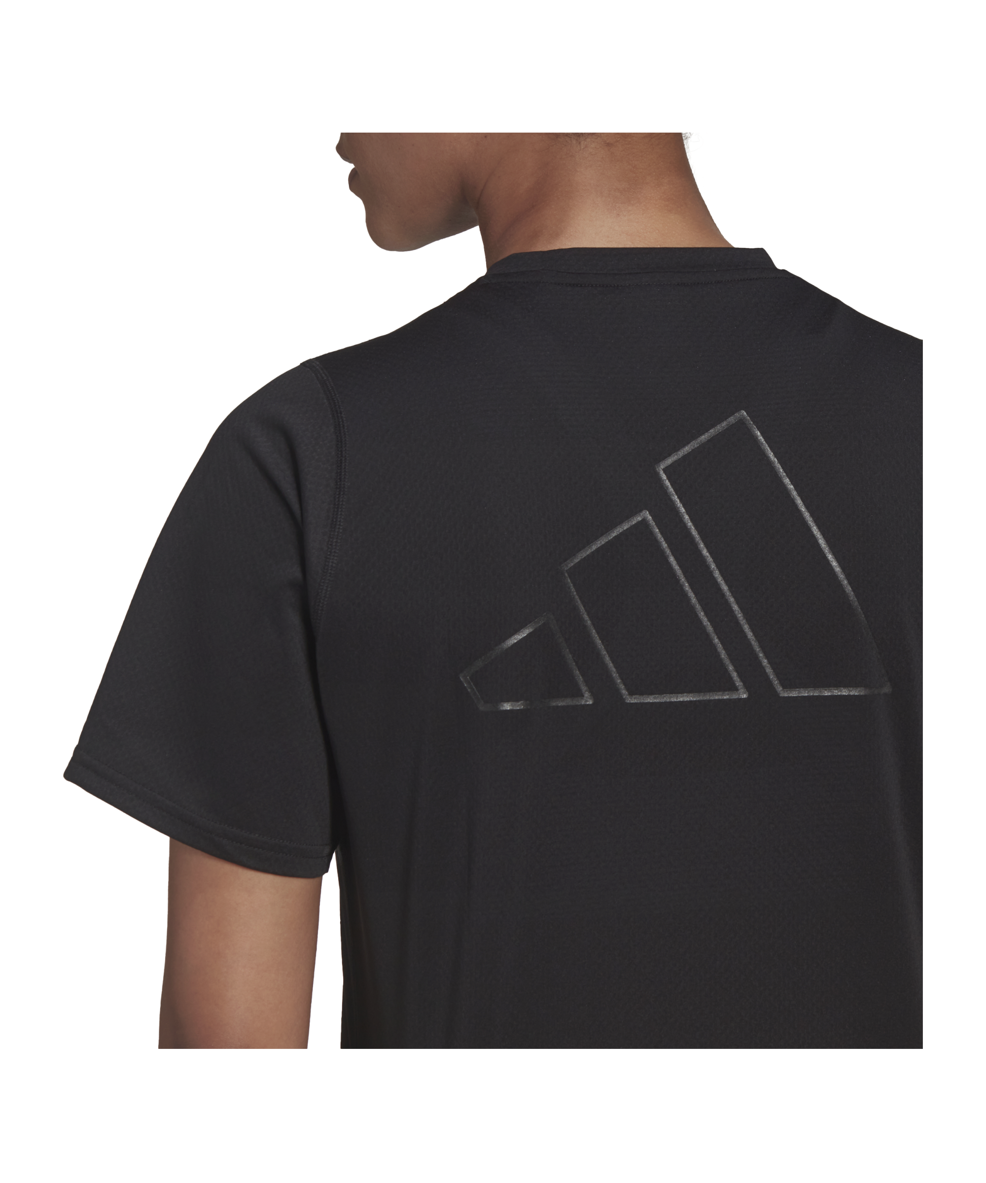adidas Run Icons Running T-Shirt Damen Schwarz - schwarz