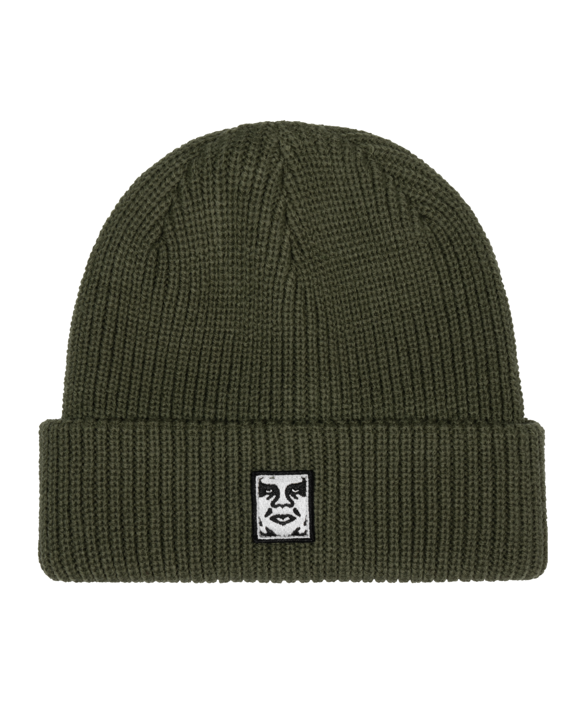 Obey Mid Icon Patch Cuff Beanie Grün - gruen
