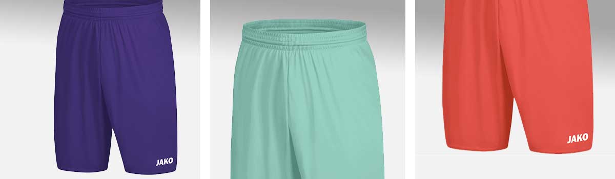 Detailansichten mit den Design-Besonderheiten der JAKO Manchester 2.0-Kollektion