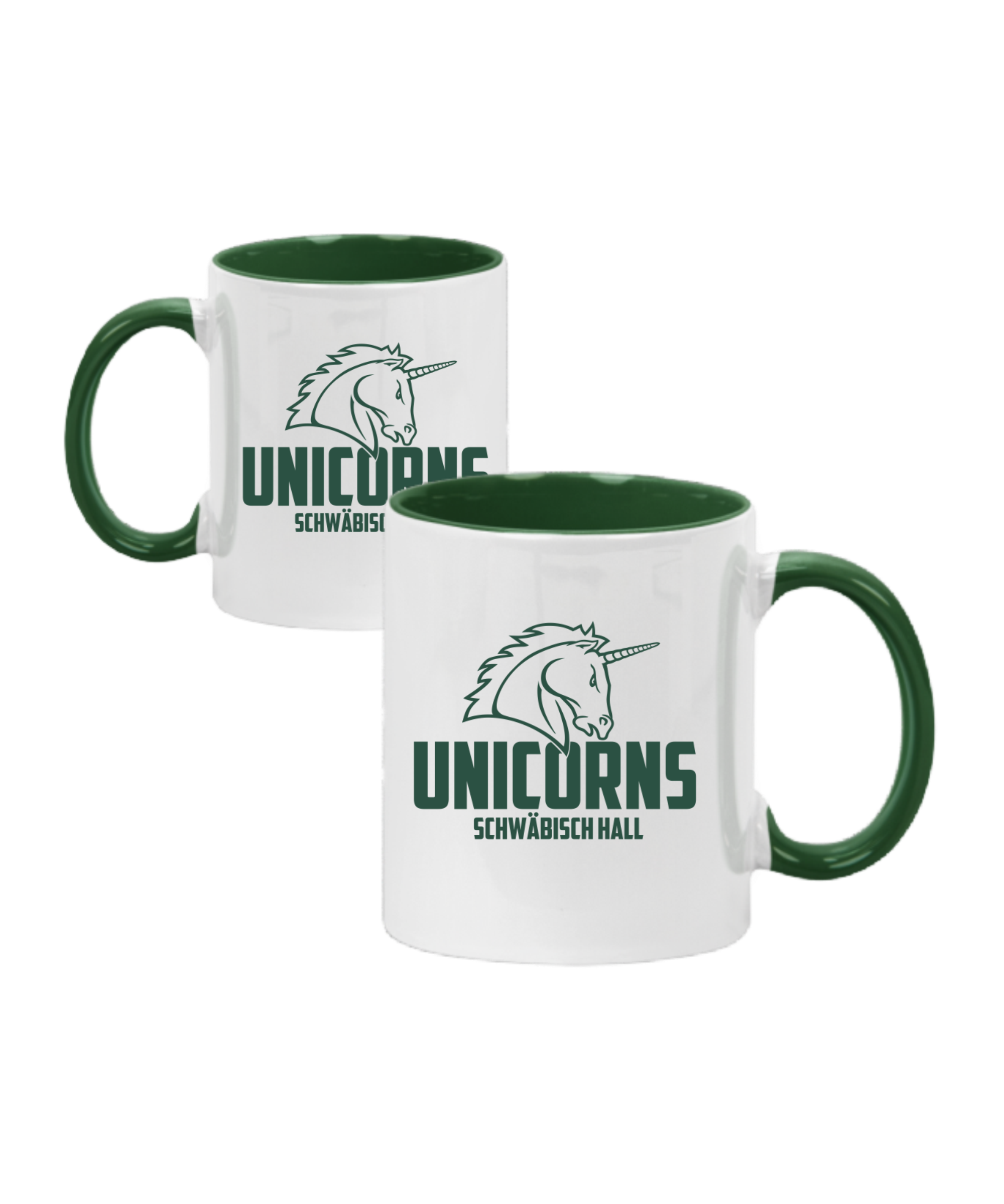 Unicorns Tasse #logopott Grün Weiss - gruen