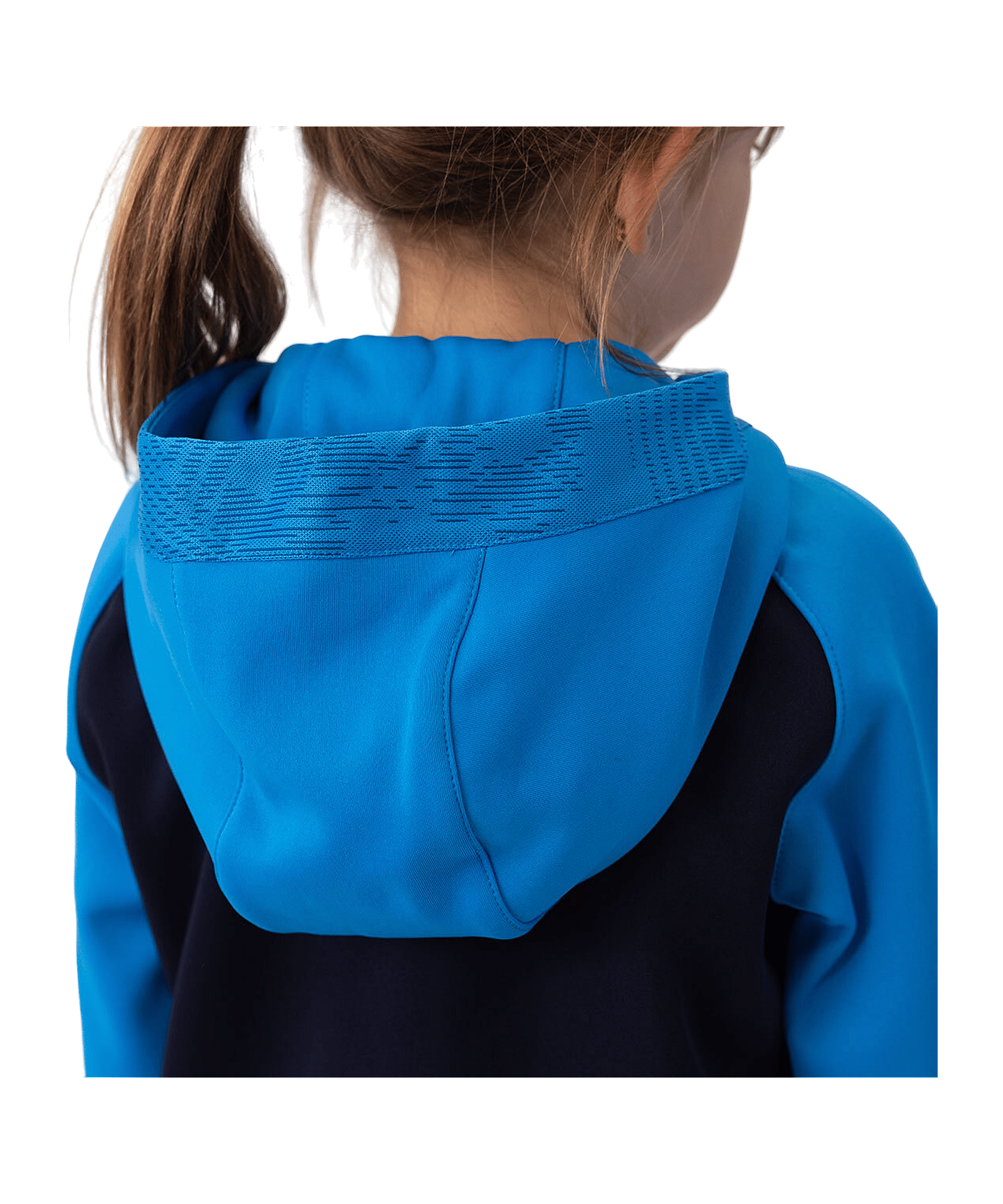 JAKO Iconic Kapuzenjacke Kids Blau Gelb F914 - blau