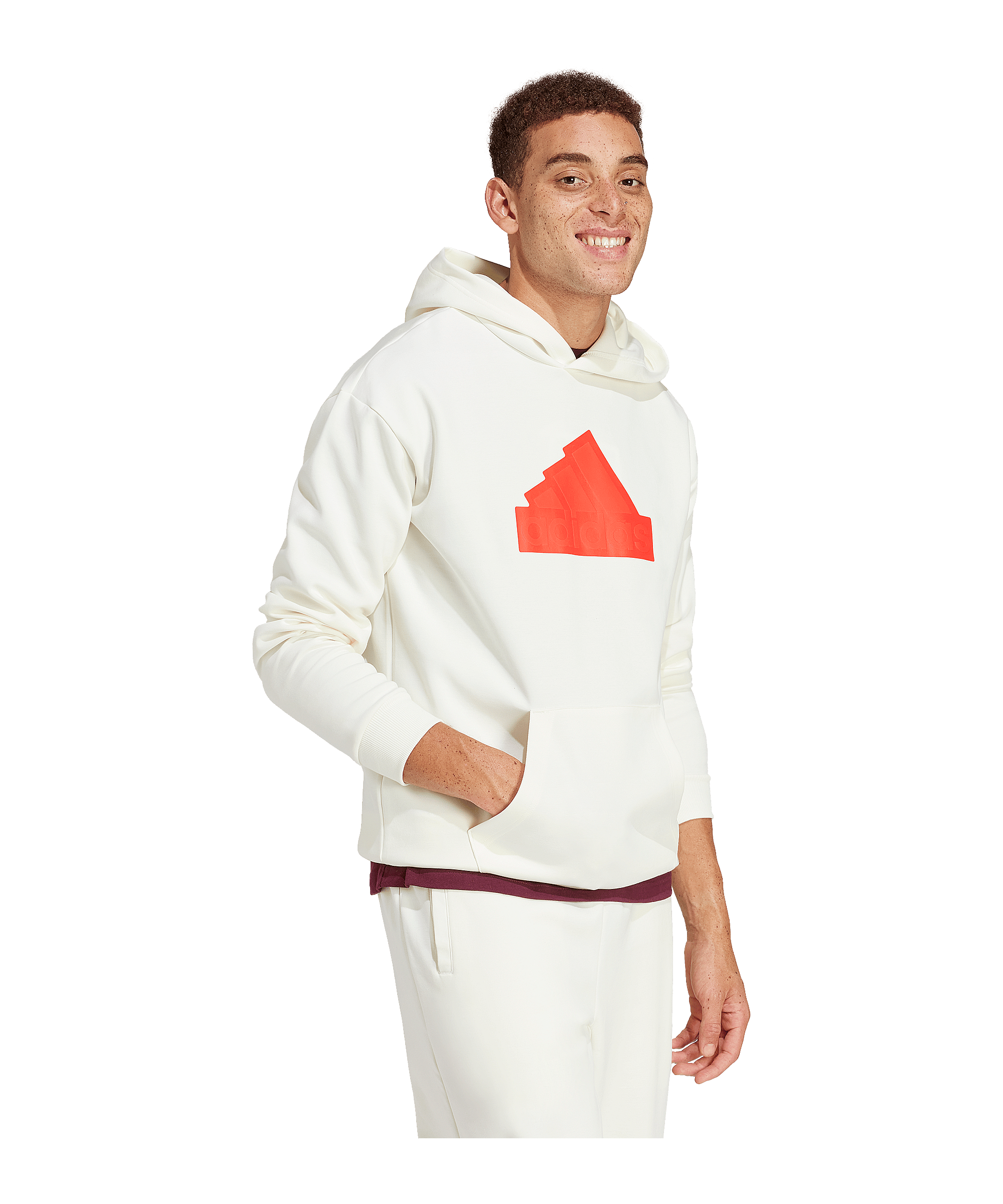 adidas Future Icons Badge Of Sport Hoody Weiß - weiss