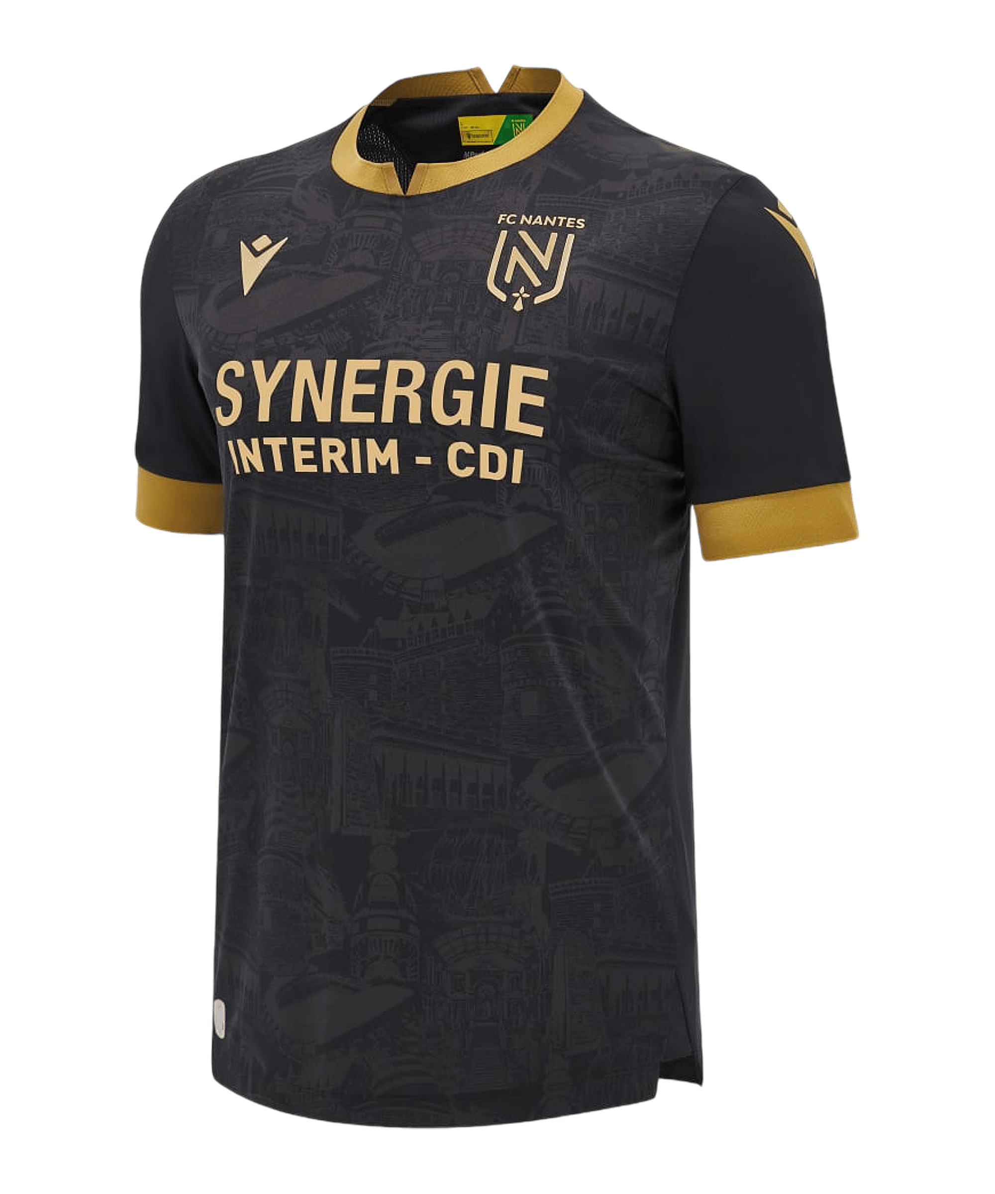 Maillot et short Macron Enfant domicile FC Nantes Officiel Football Maillot et short Macron Enfant domicile FC Nantes Officiel Football