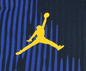 thermo printed Jumpman logo