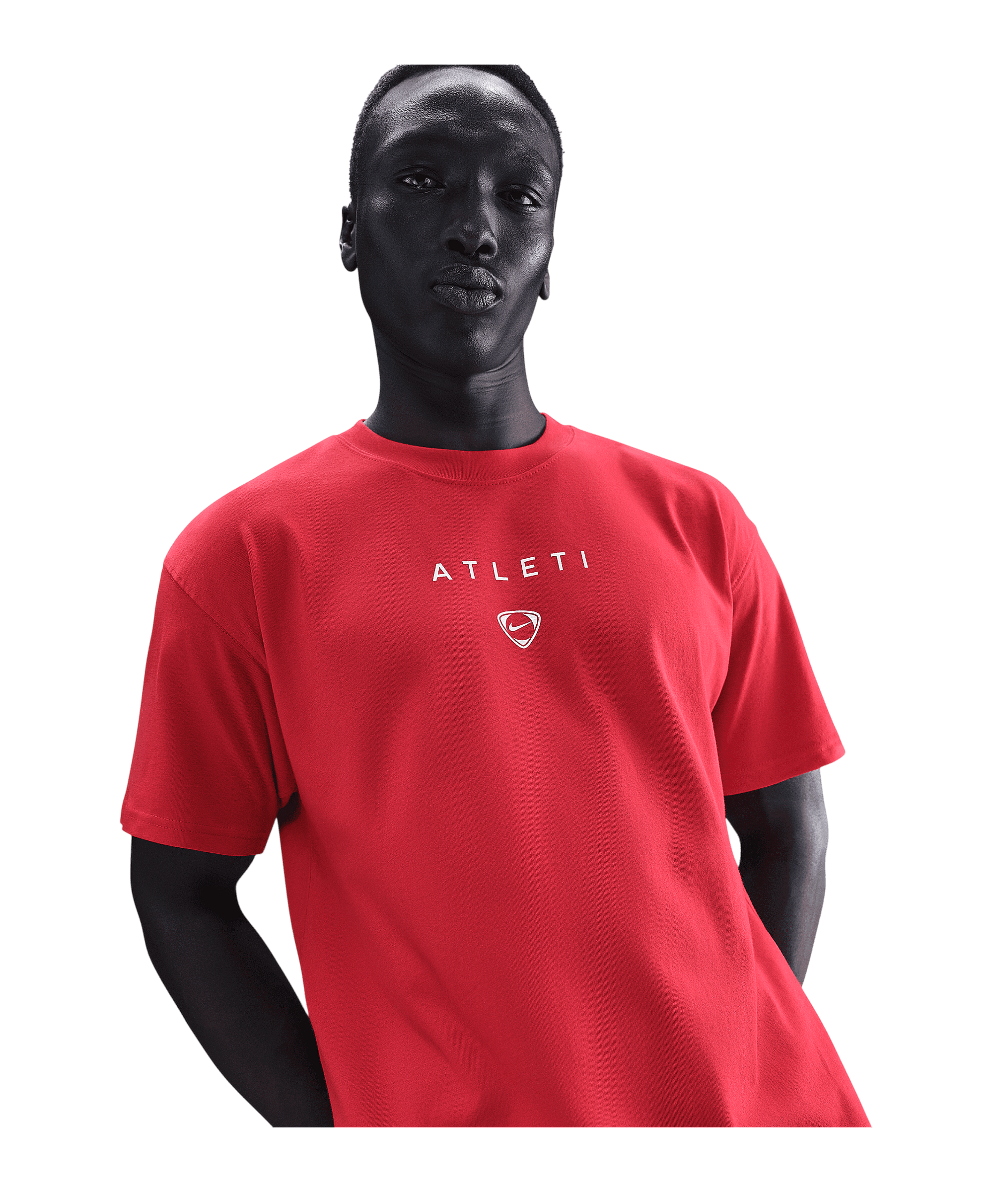 Nike Atletico Madrid T90 Wordmark T-Shirt Rot F614 - rot