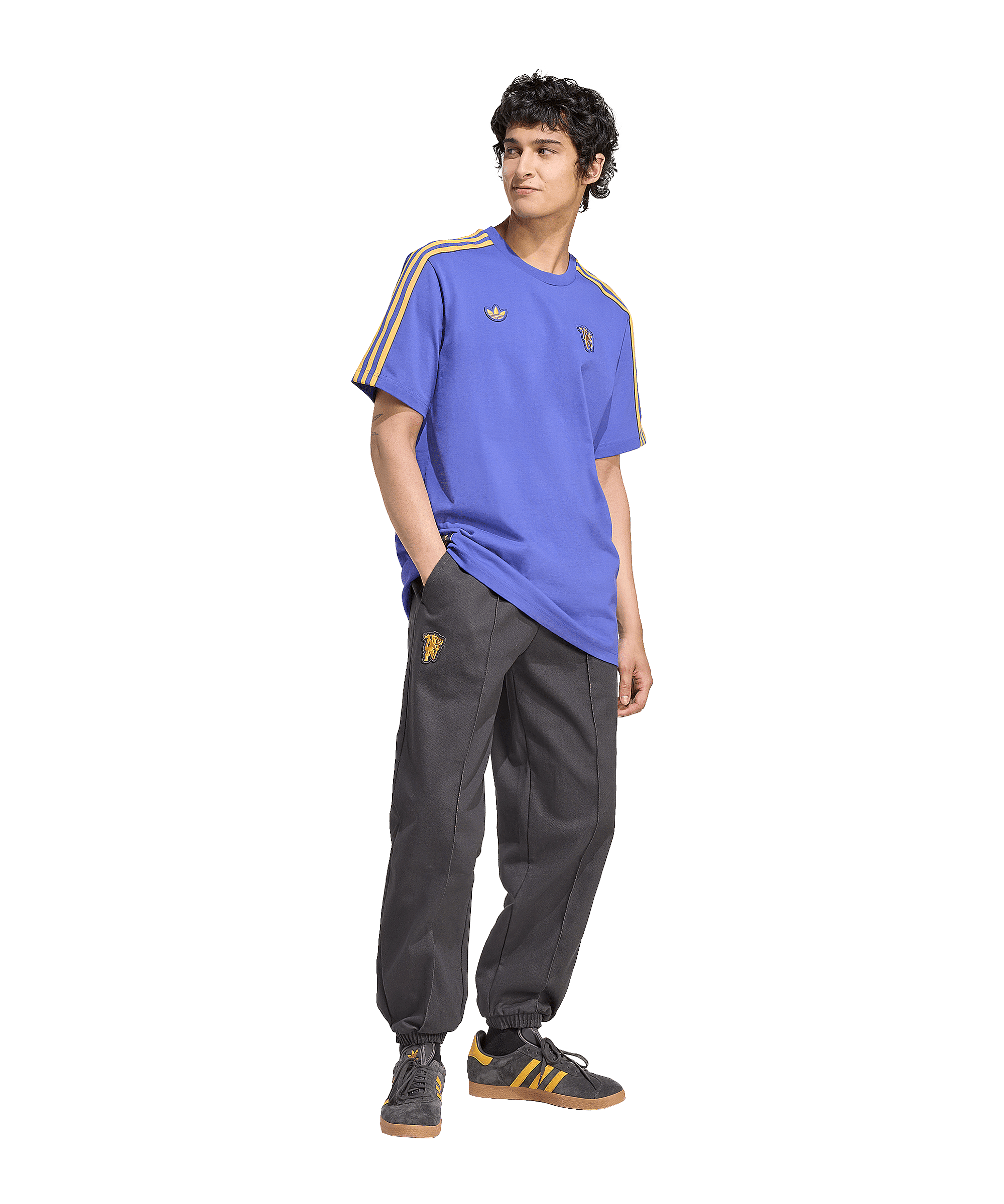 adidas Manchester United Icons T-Shirt Lila - lila