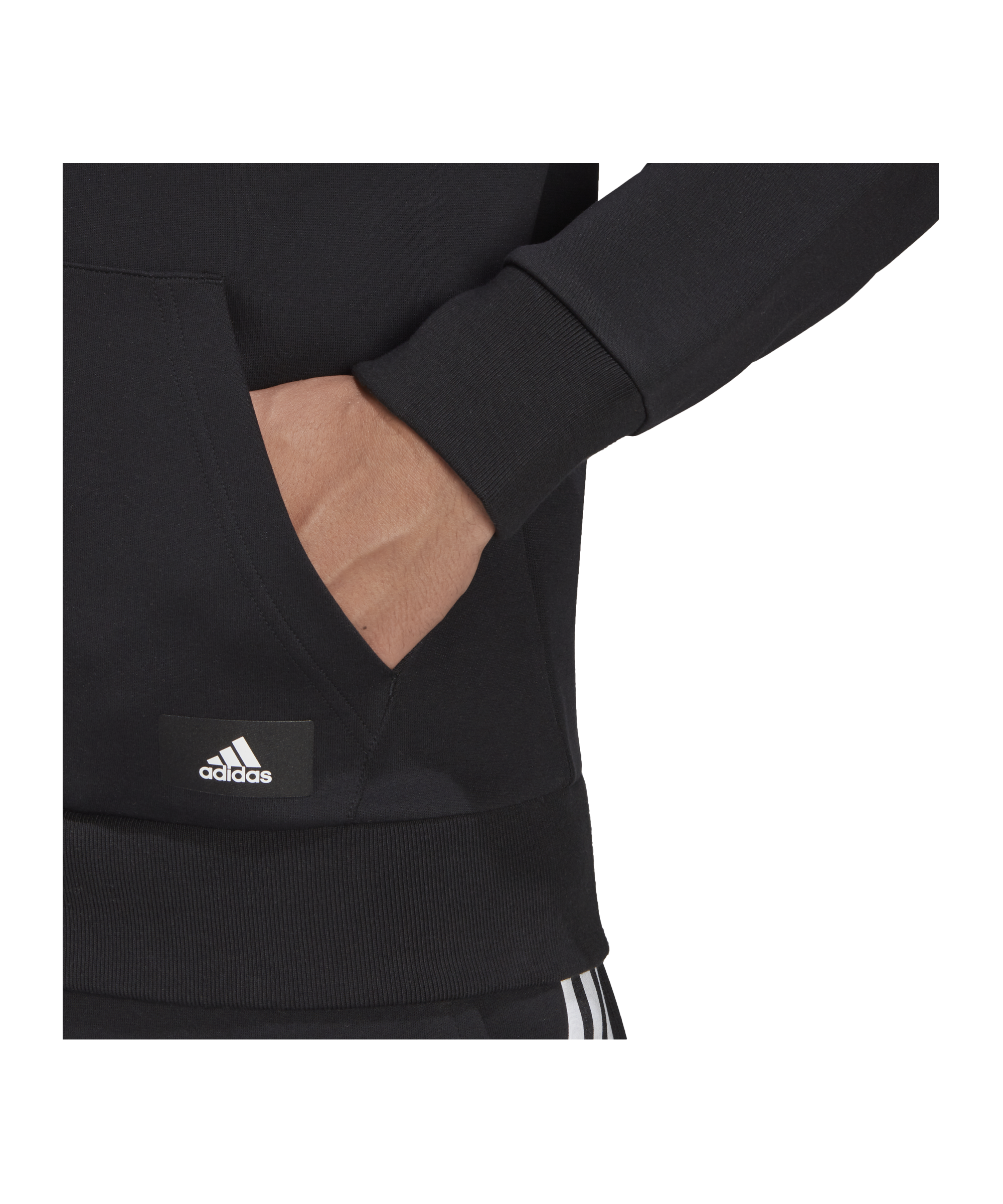 adidas Future Icons Kapuzenjacke Schwarz - schwarz