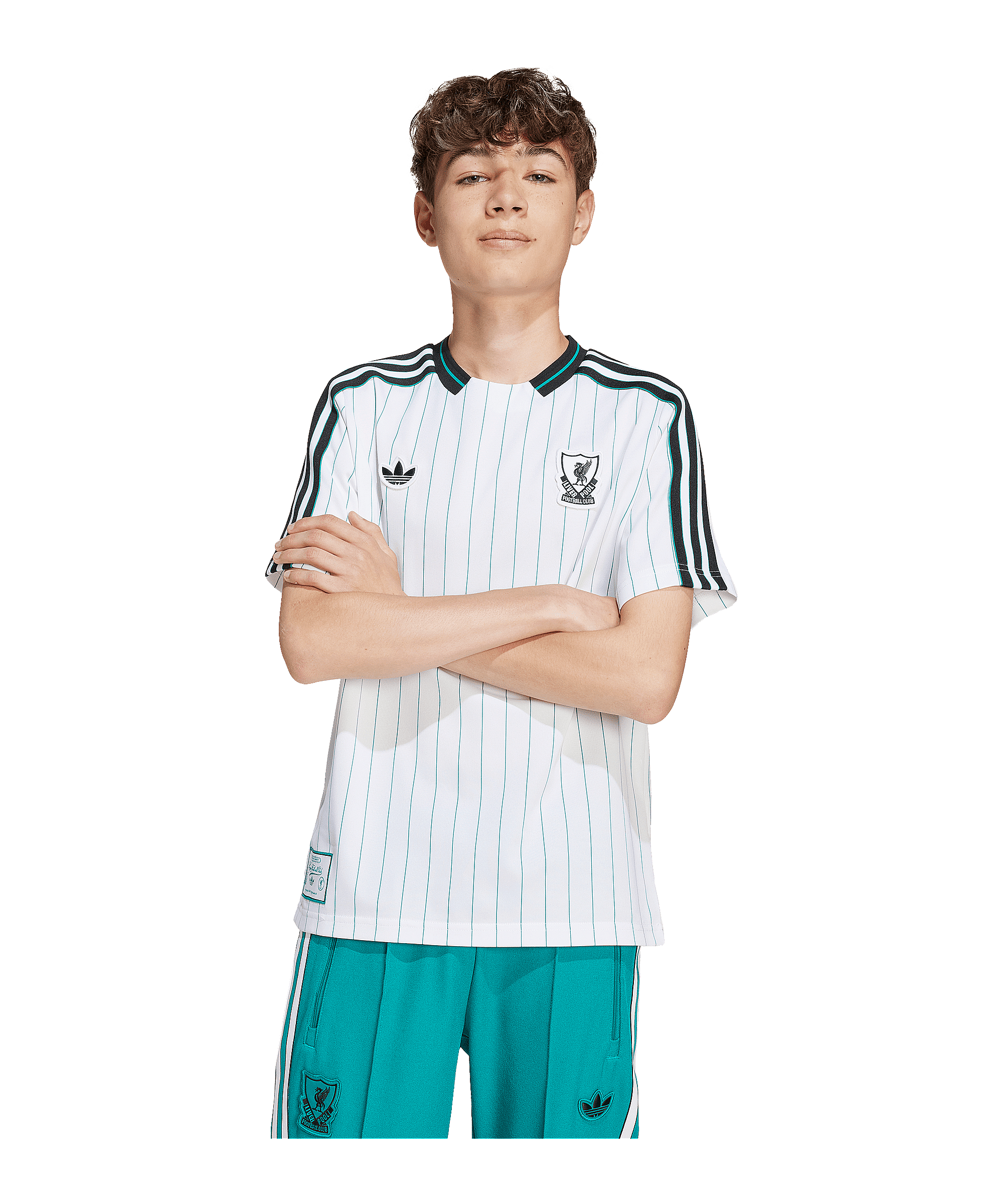 adidas FC Liverpool Icon Trikot Kids Weiß - weiss