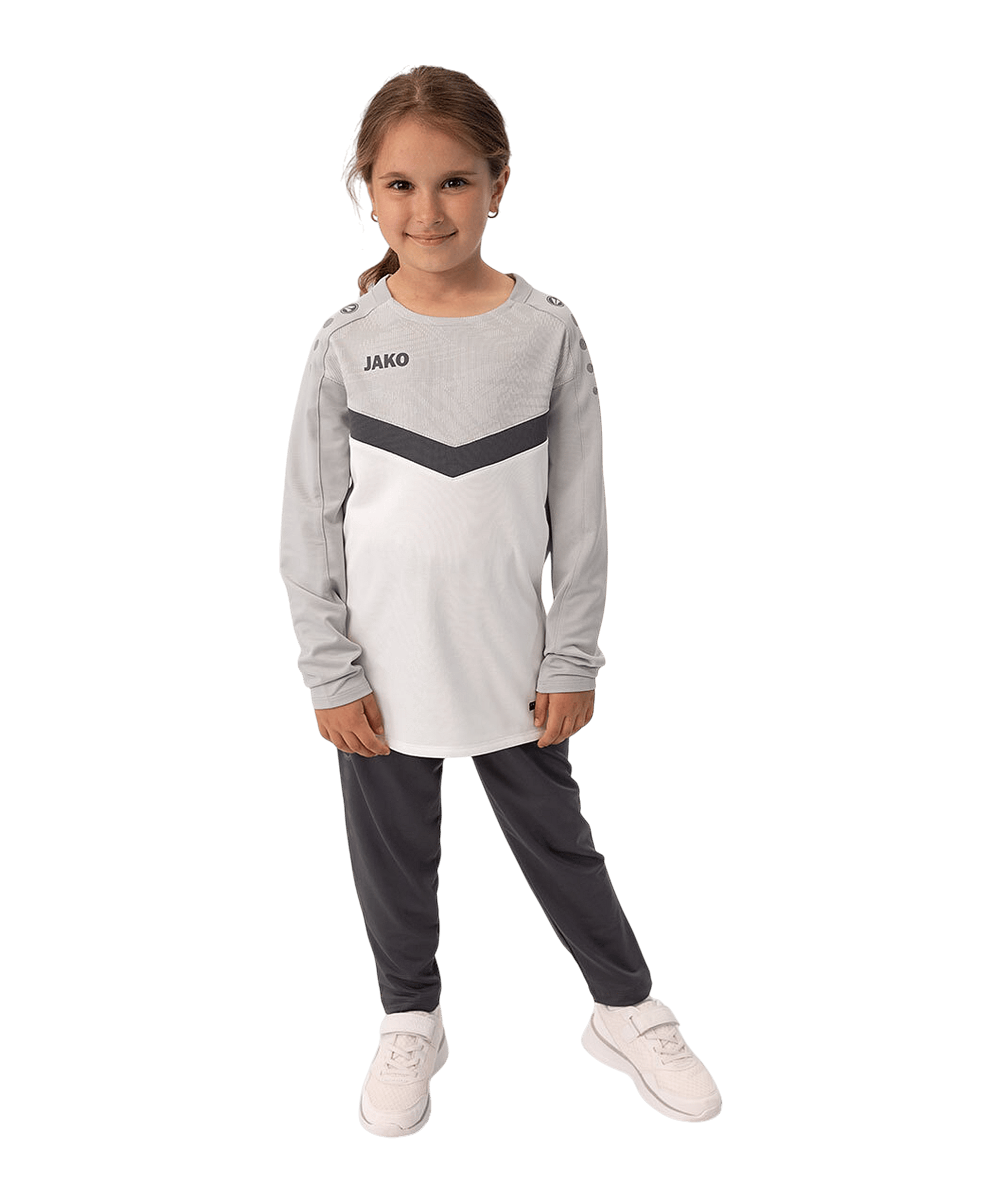 JAKO Iconic Sweatshirt Kids Weiss F016 - weiss