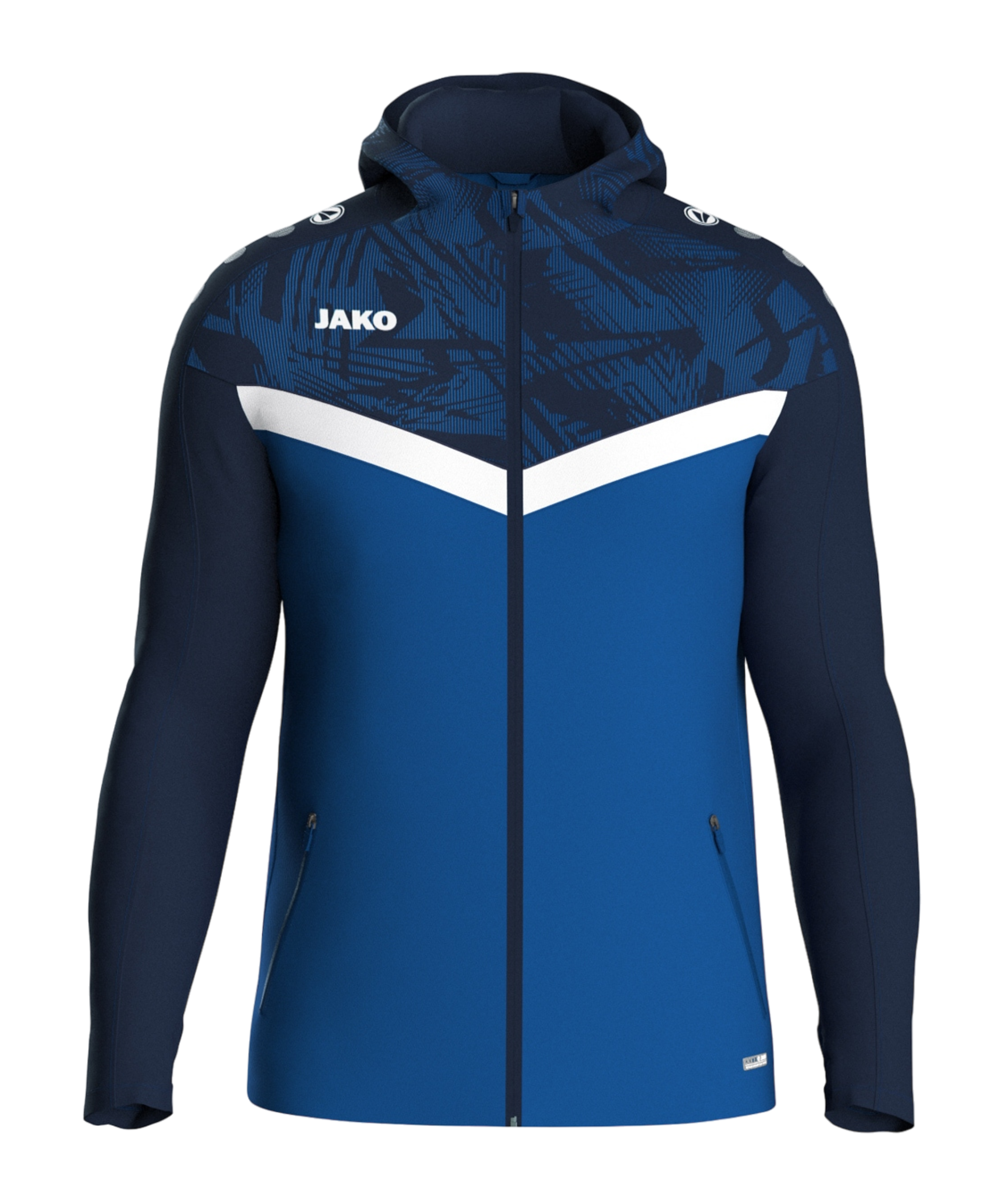 JAKO Iconic Kapuzenjacke Blau F403 - blau