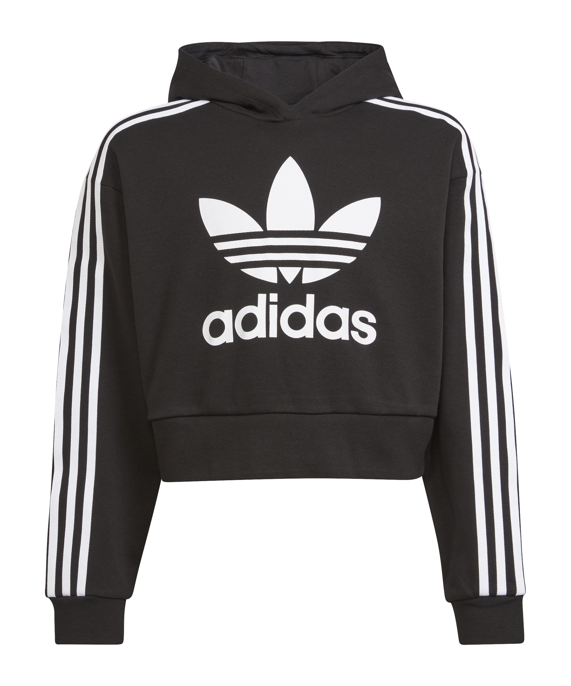 adidas Originals Adicolor Cropped Hoodie Black - schwarz