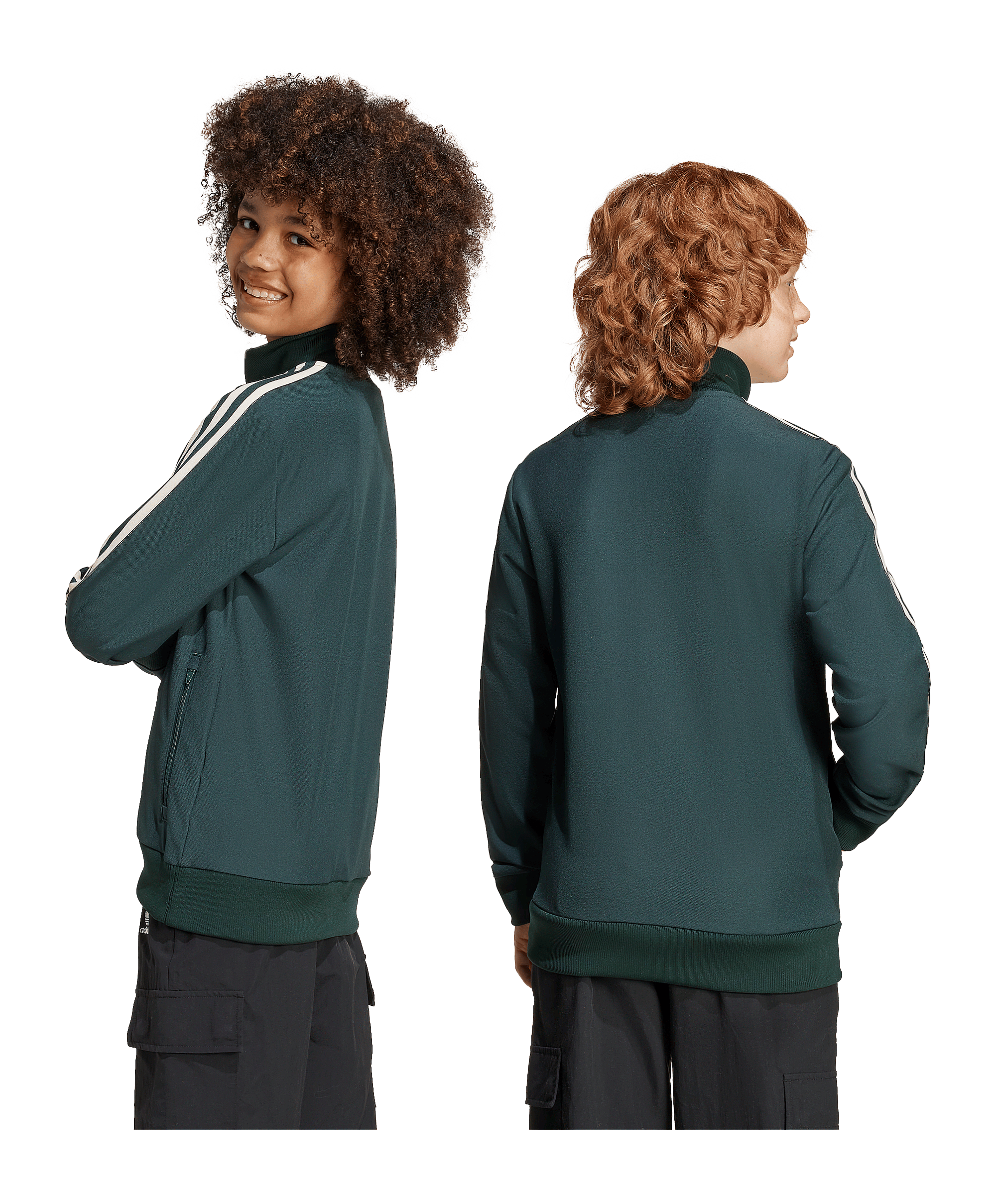 adidas Juventus Turin Icon Track Sweatshirt Kids Grün - gruen