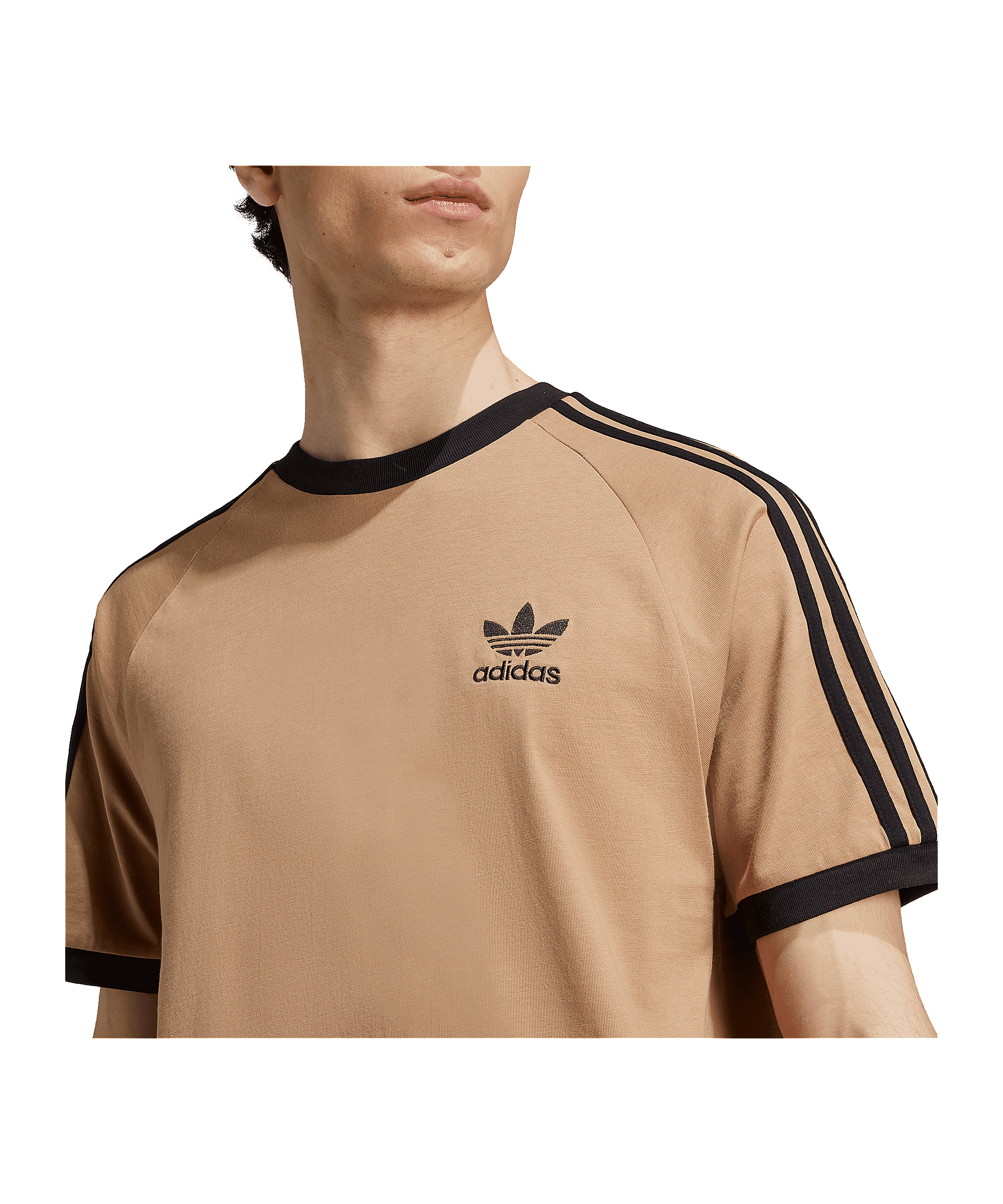 adidas Adicolor Classic 3 Stripes T-Shirt Braun - braun