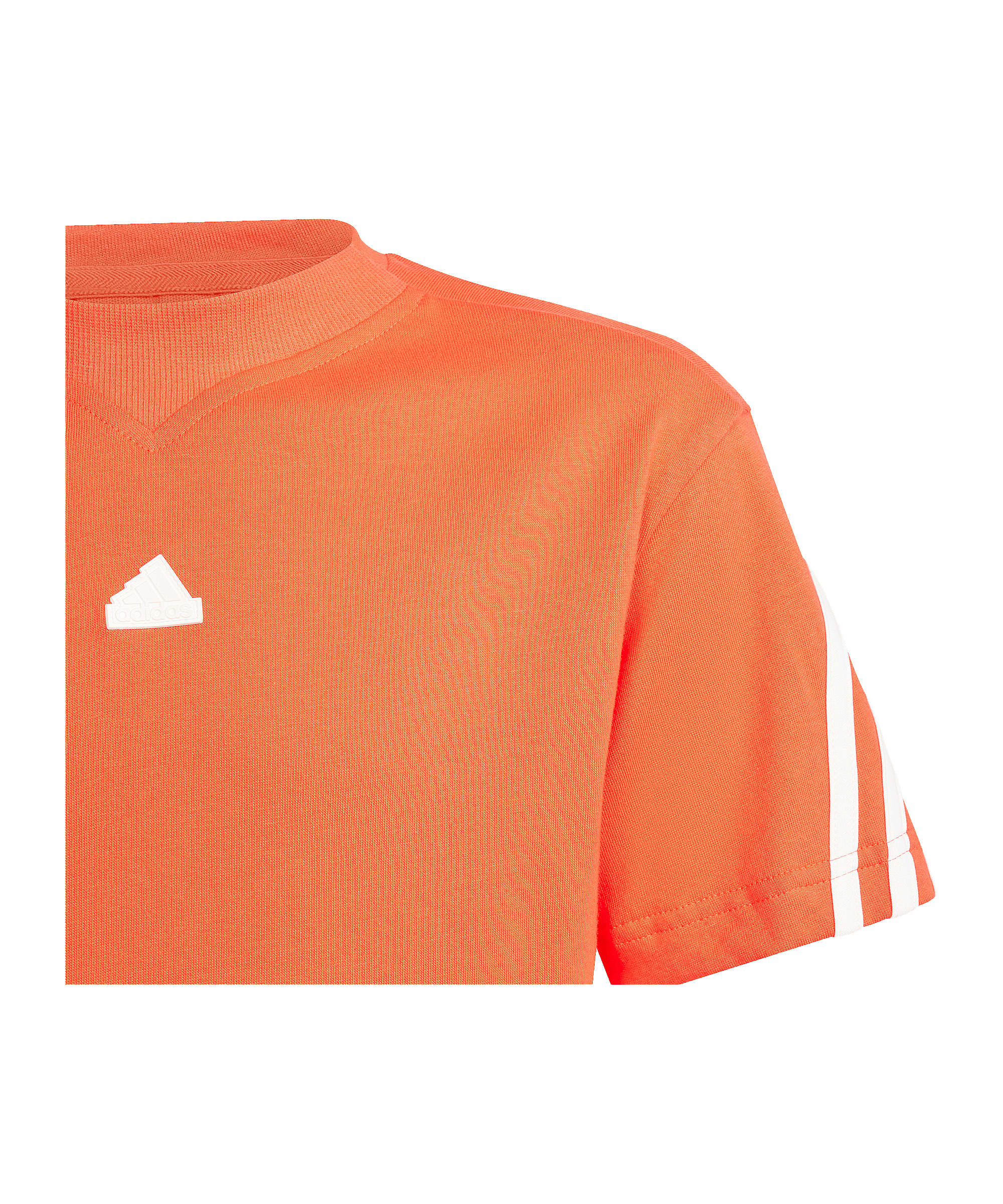 adidas Future Icons 3-Stripes T-Shirt Kids Rot - rot