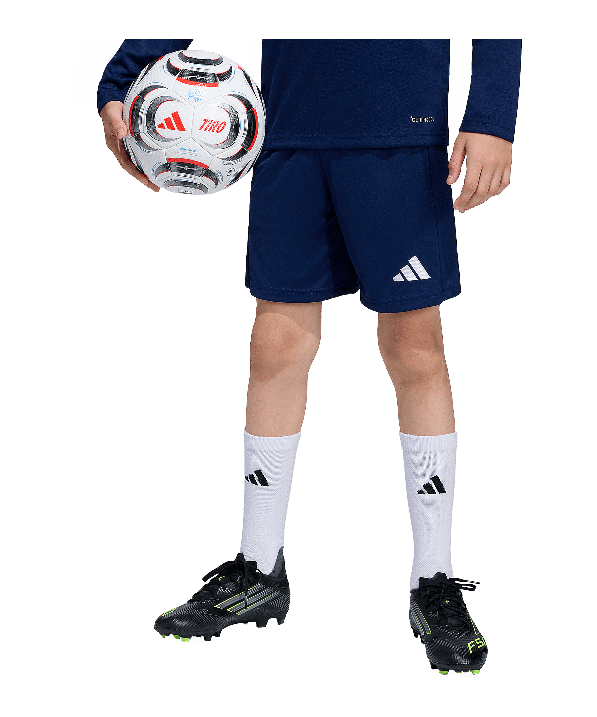 adidas Entrada 26 Short Kids Dunkelblau - azul