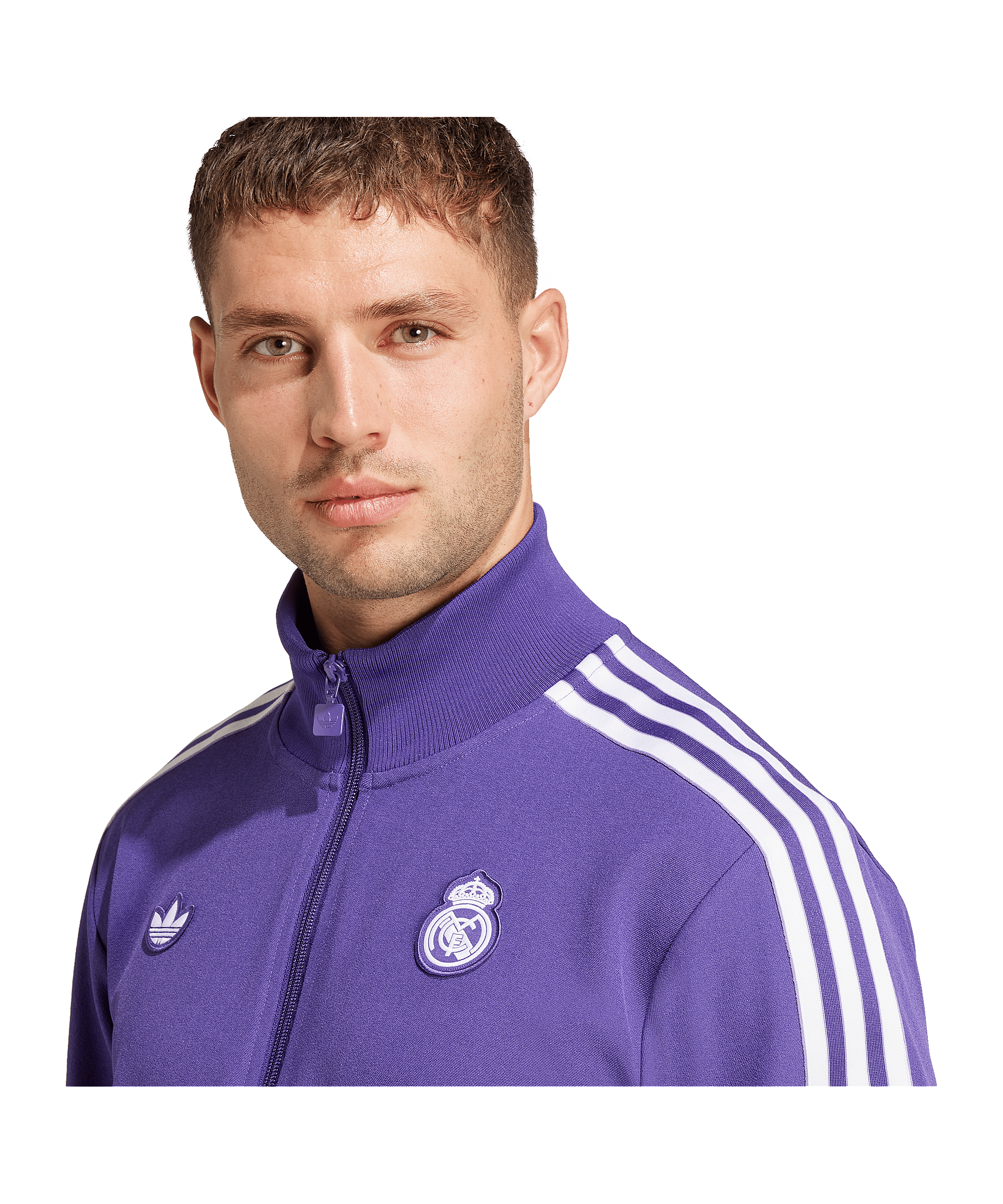 adidas Real Madrid Terrace Icon Trainingsjacke Lila - lila