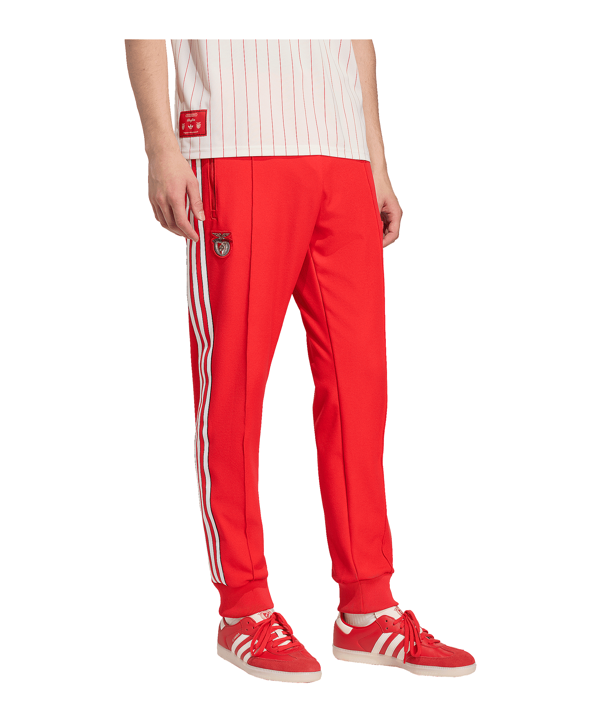 adidas Benfica Lissabon Terrace Icons Track Hose Rot - rot