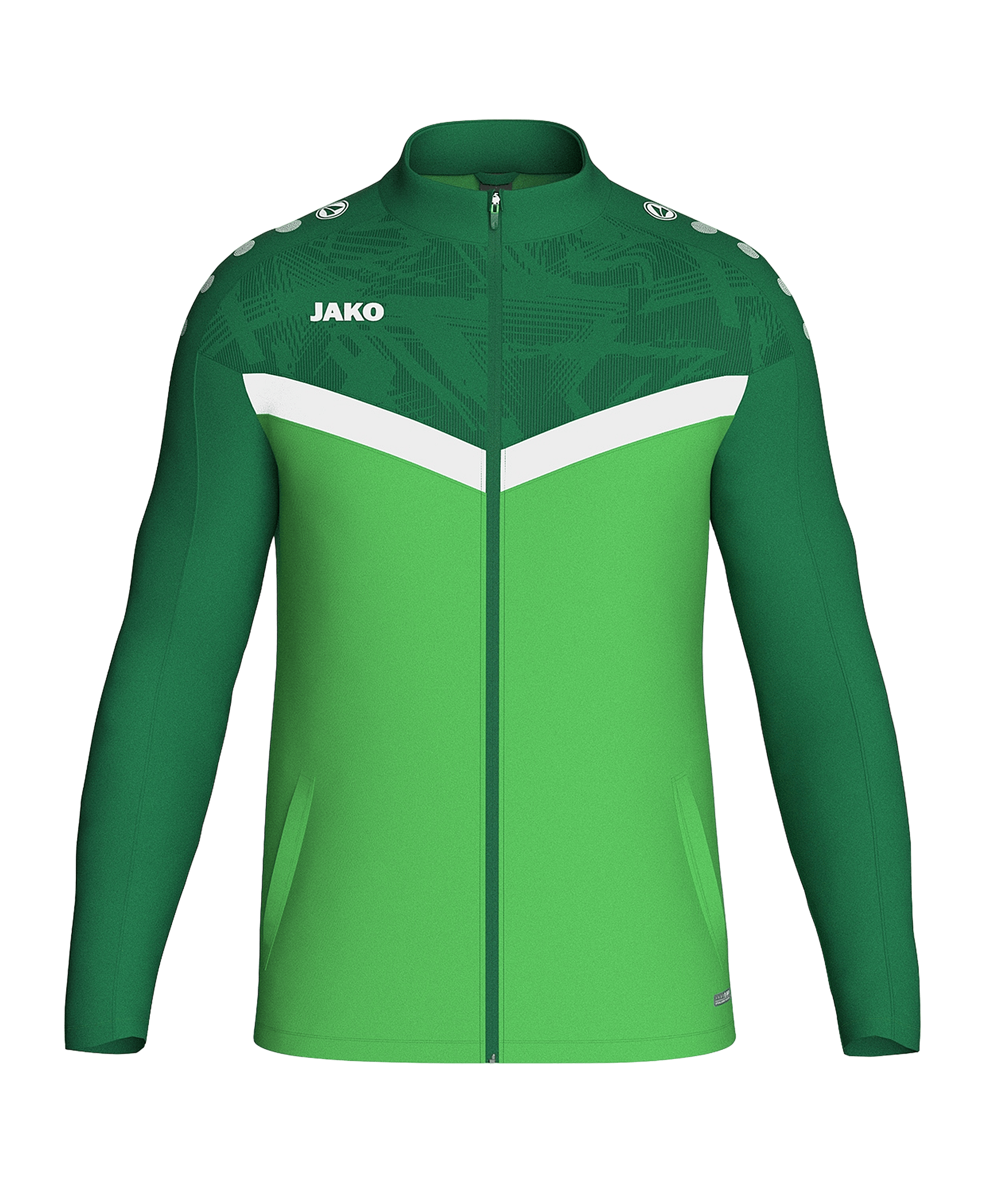 JAKO Iconic Polyester Jacke Kids Grün F222 - gruen