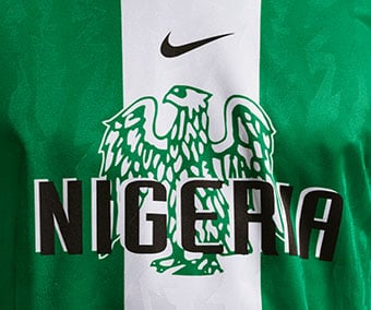 big centered Nigeria graphic print