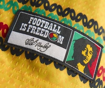 Jamaica x Bob Marley Hommage patch FOOTBALL IS FREEDOM