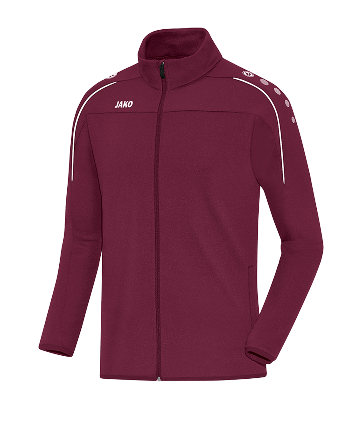 JAKO Classico Freizeitjacke Kids Dunkelrot F14 - rot