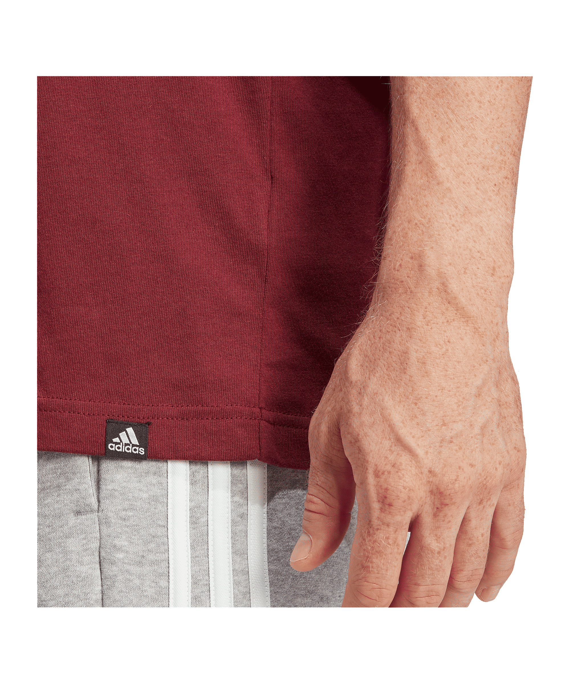 adidas Folded Icons Badge of Sport T-Shirt Rot - rot
