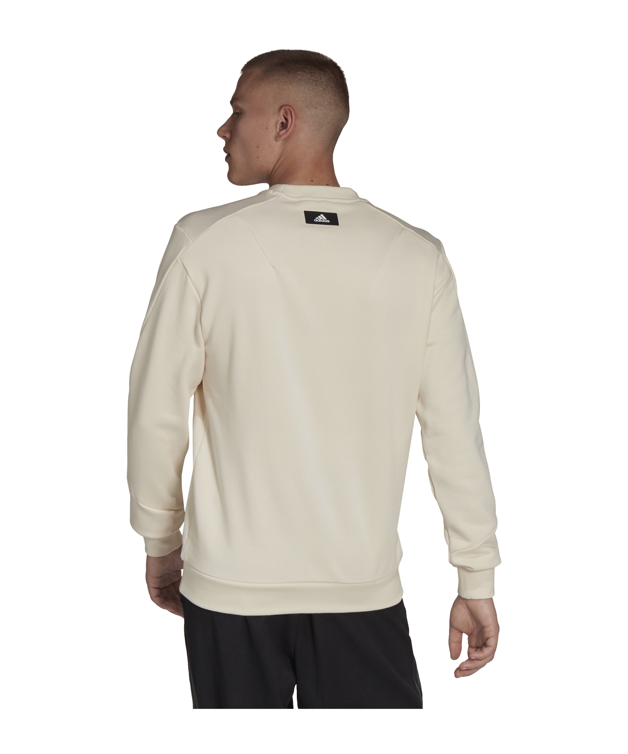 adidas Three Bar Future Icons Sweatshirt Beige - beige