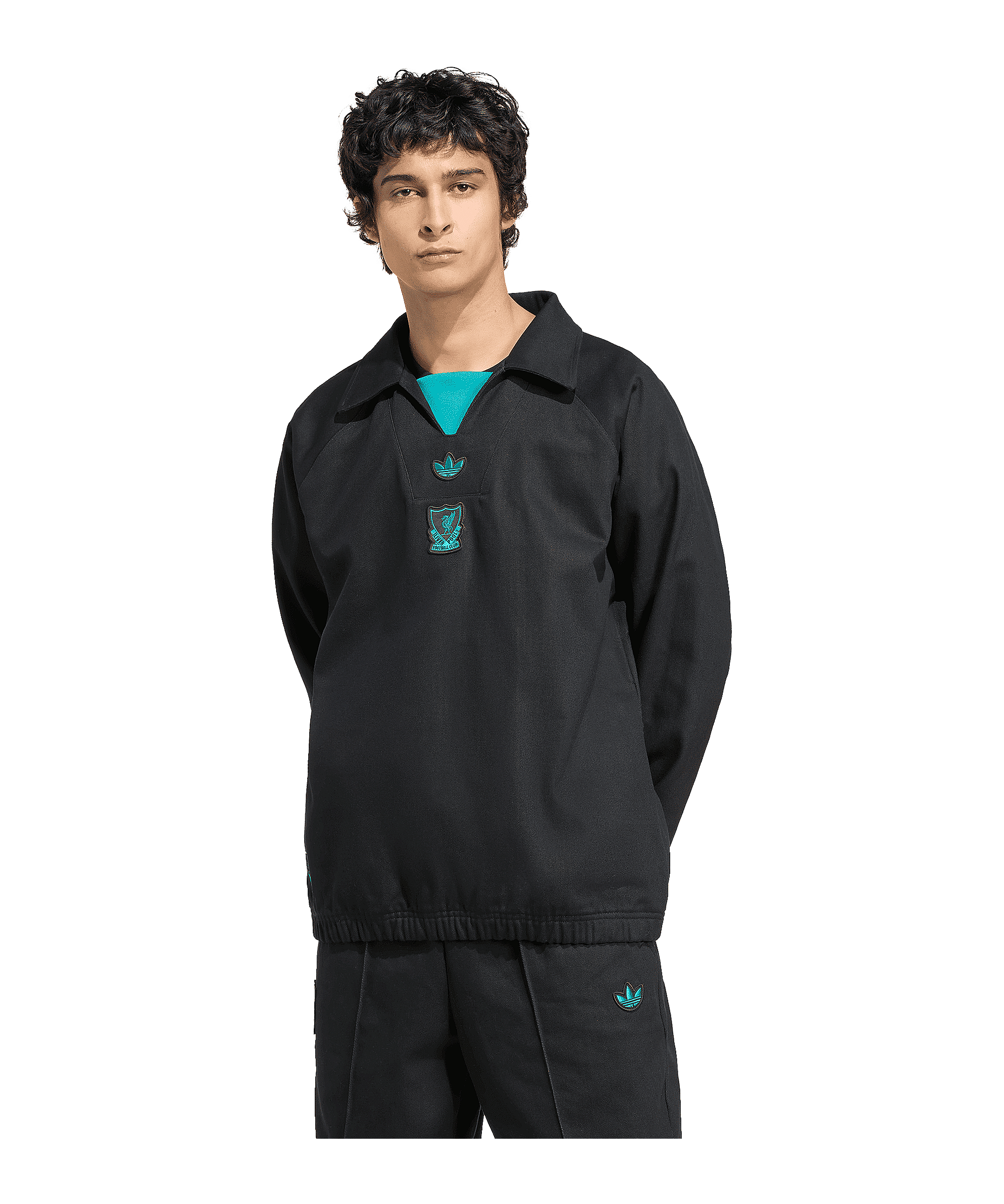 adidas FC Liverpool Icon Drill Sweatshirt Schwarz - schwarz