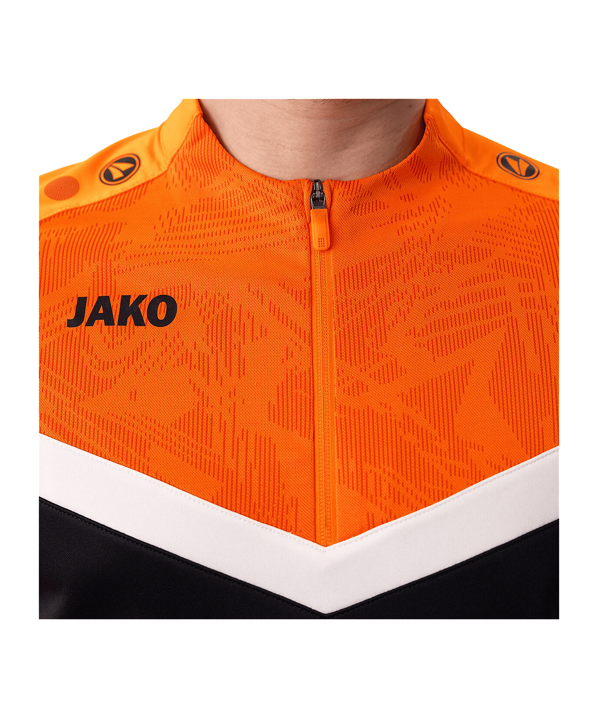 JAKO Iconic HalfZip Sweatshirt Schwarz F807 - schwarz