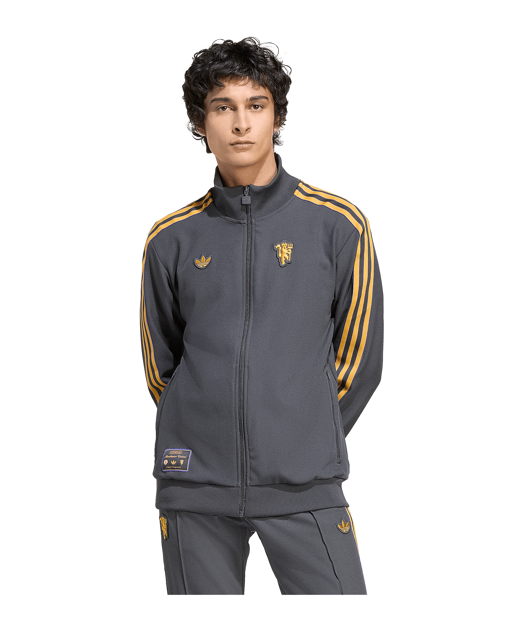 adidas Manchester United Icon Track Sweatshirt Schwarz - schwarz