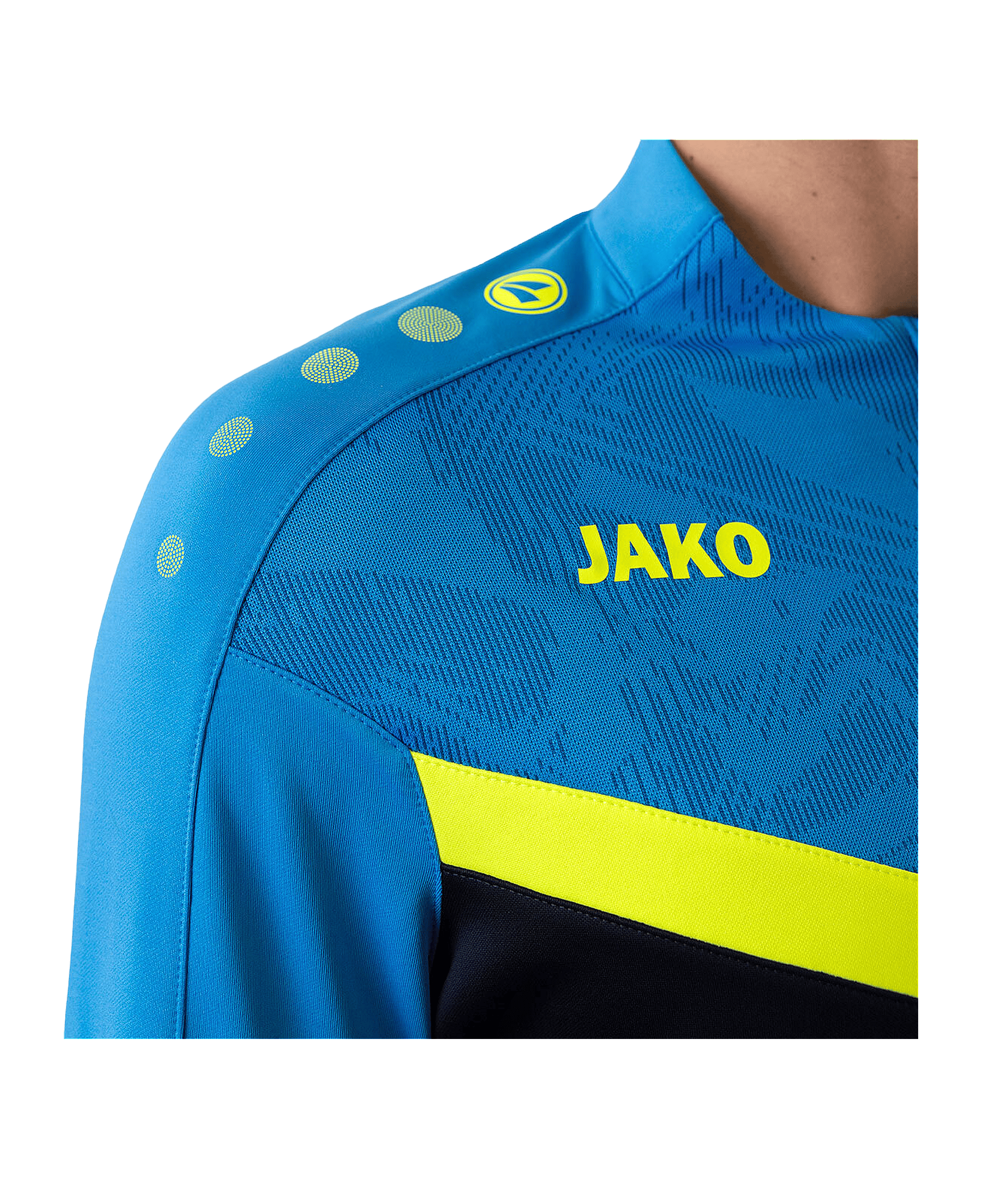 JAKO Iconic HalfZip Sweatshirt Blau F914 - blau