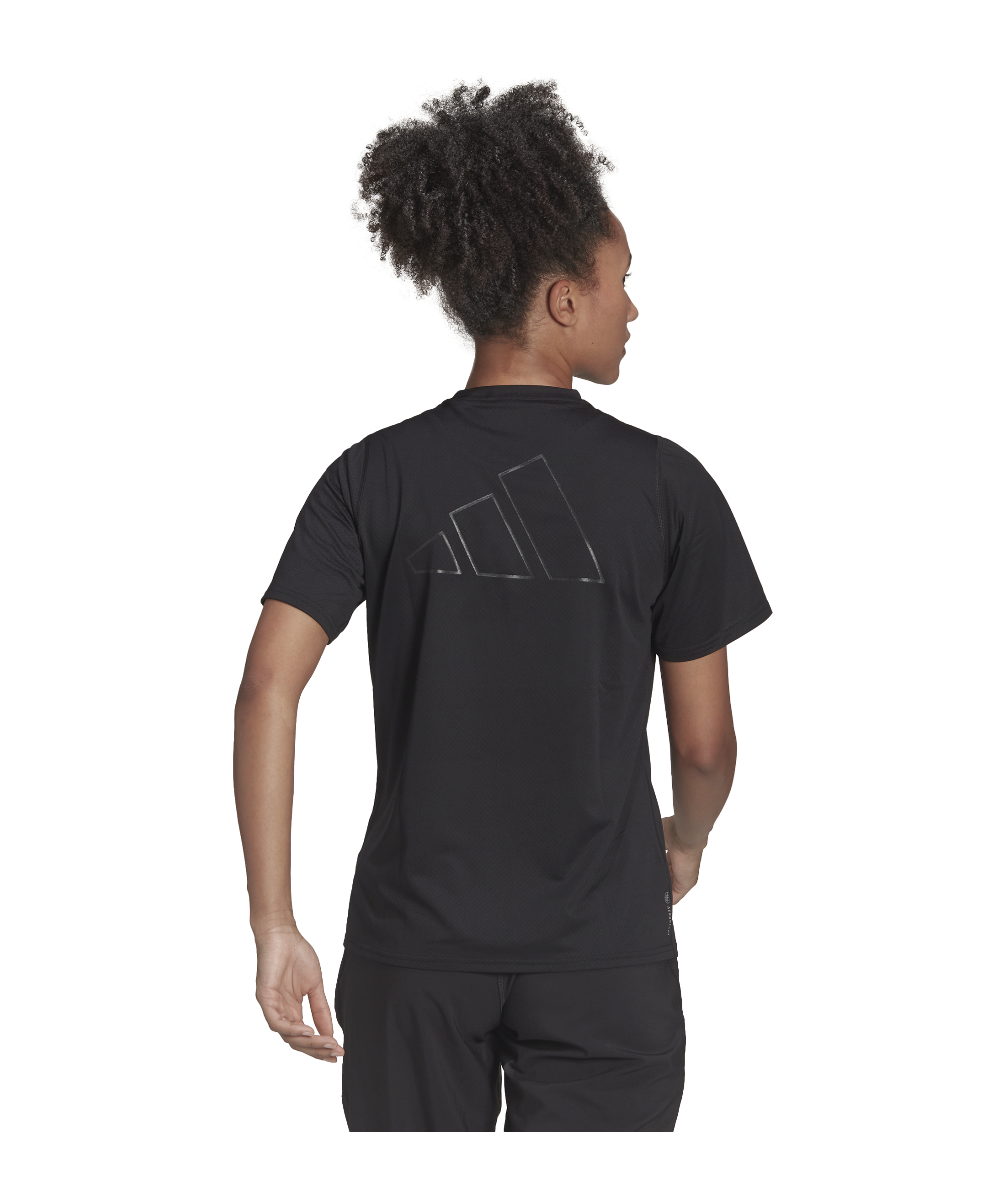 adidas Run Icons Running T-Shirt Damen Schwarz - schwarz