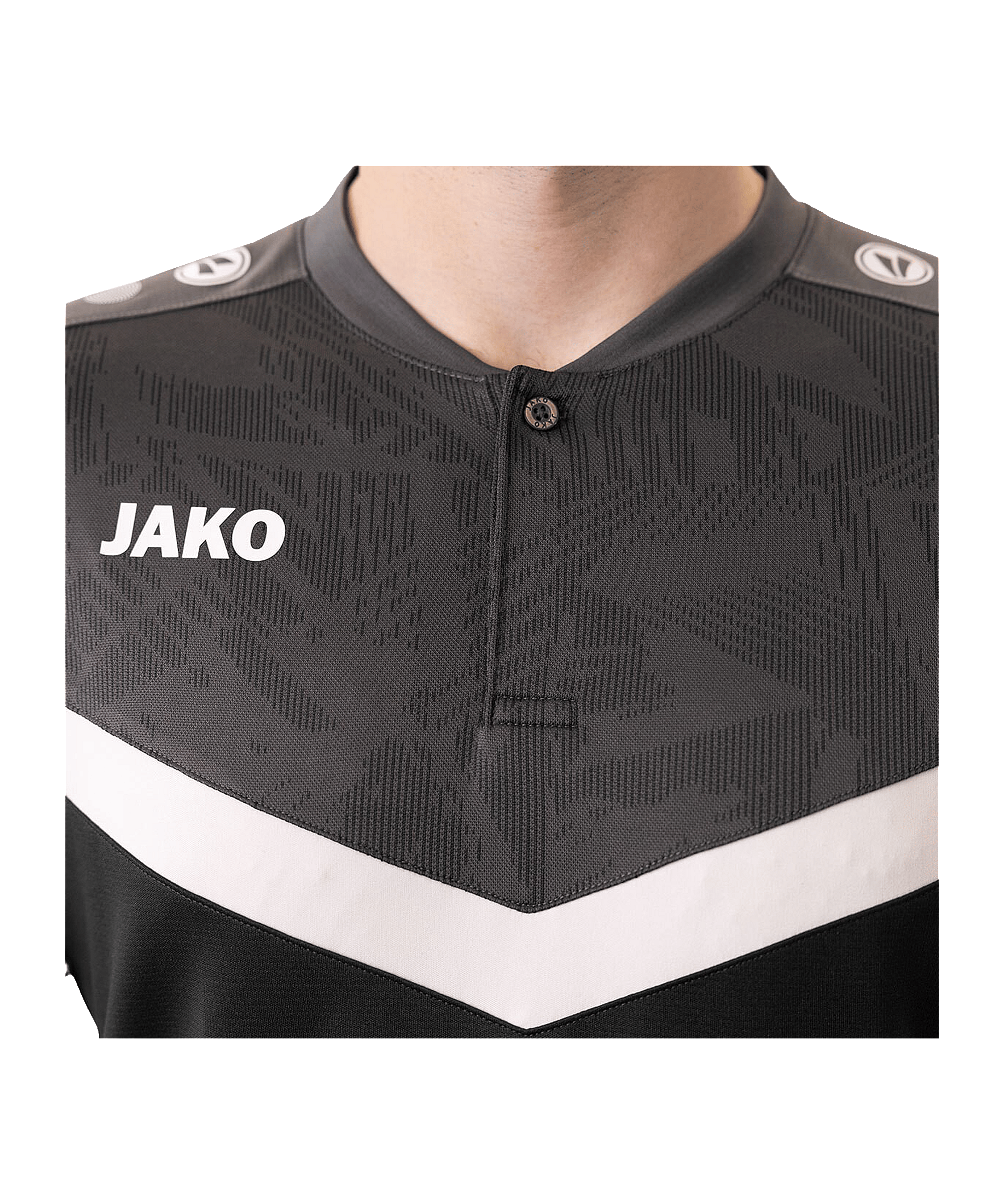 JAKO Iconic Poloshirt Schwarz F801 - schwarz