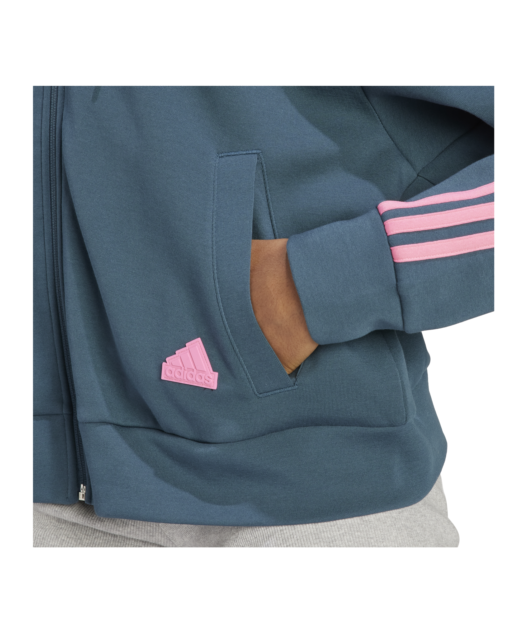 adidas Future Icons 3-Stripes Hoody Damen Türkis - tuerkis