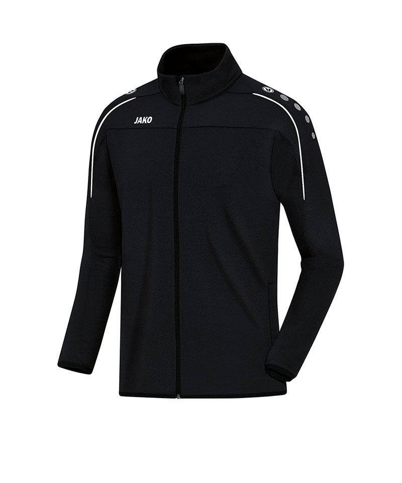 JAKO Classico Trainingsjacke Schwarz Weiss F08 - schwarz