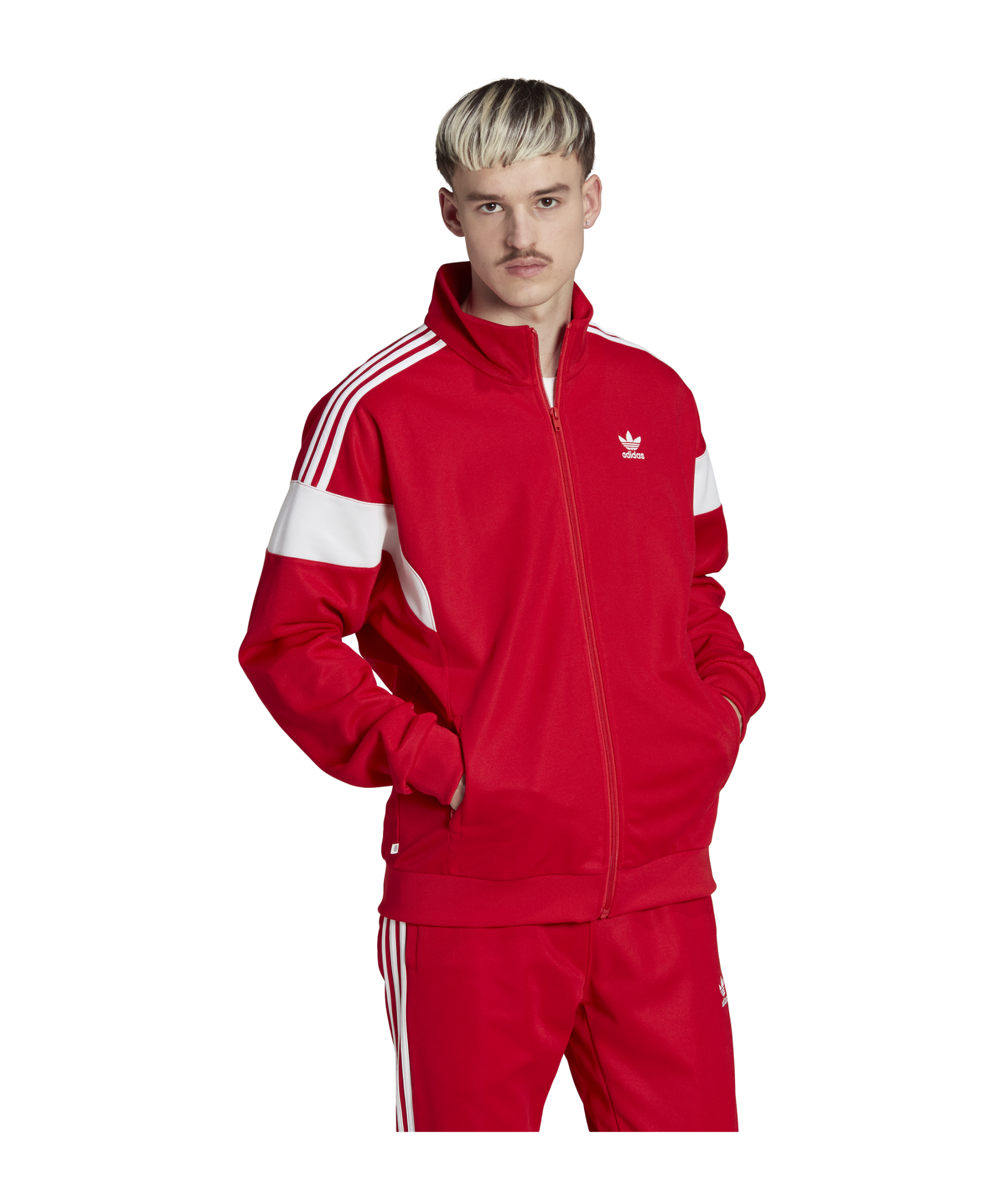 adidas Originals Adicolor Classics Cut Line Track Jacket Red - rot