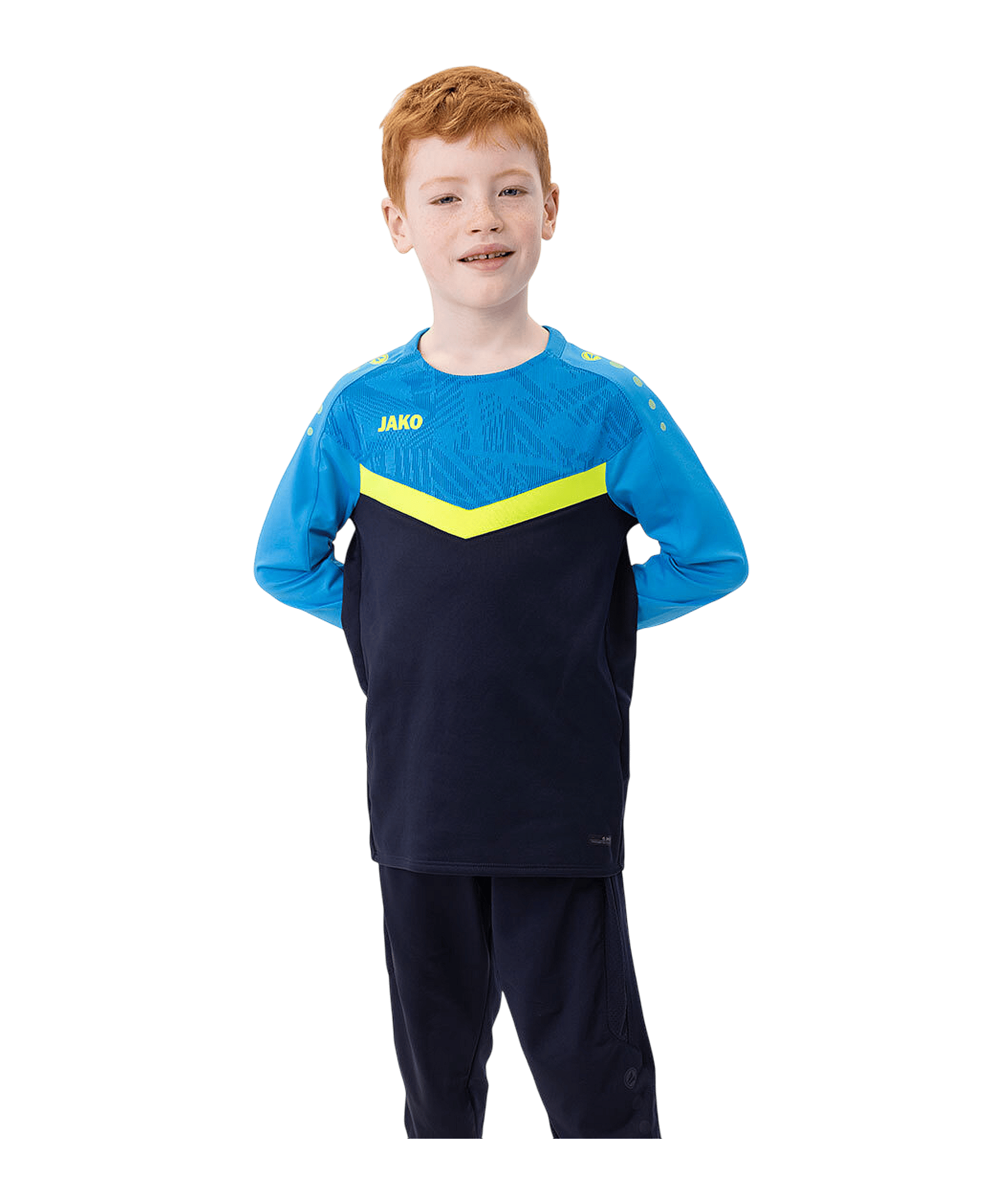 JAKO Iconic Sweatshirt Kids Blau F914 - blau