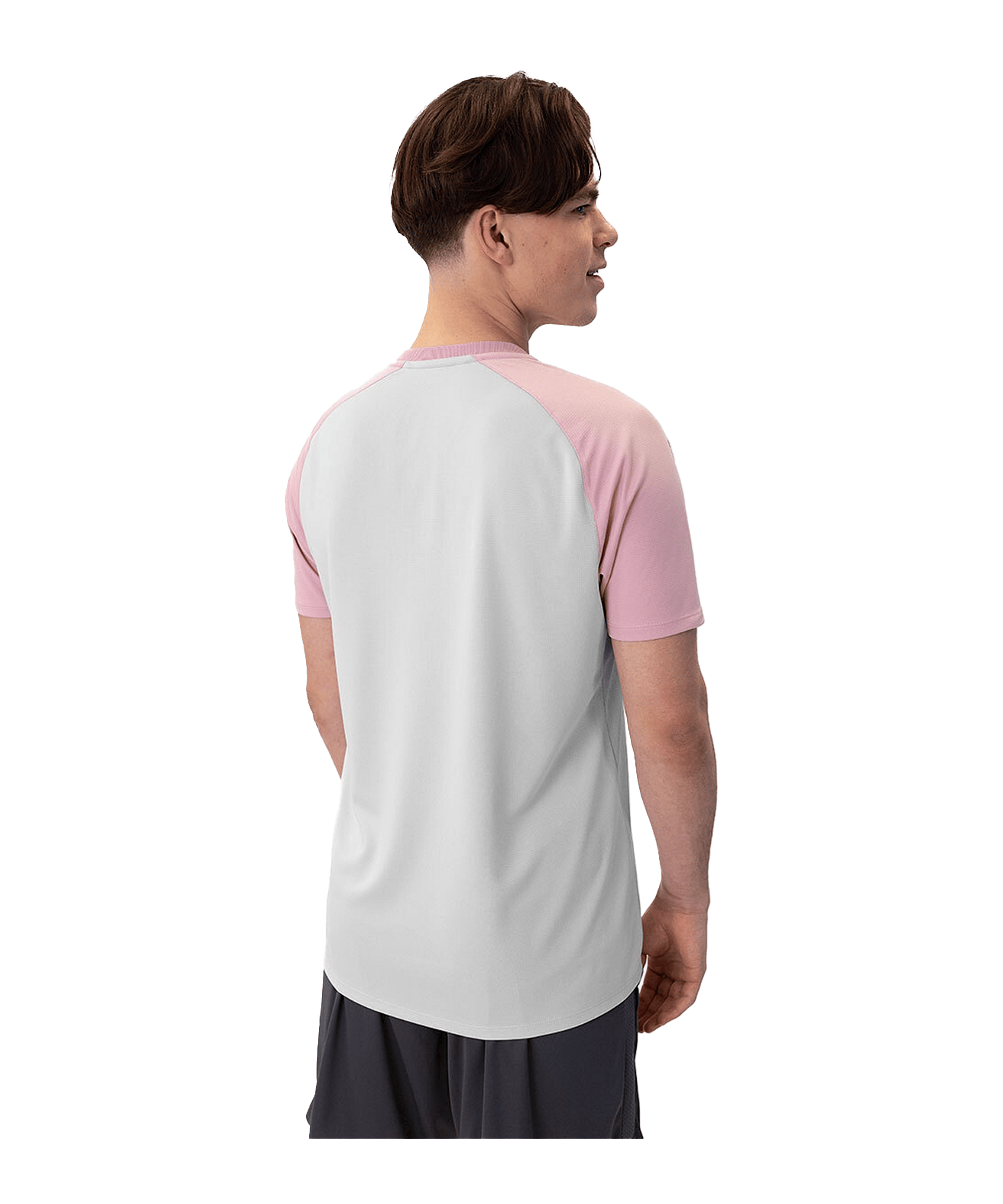 JAKO Iconic T-Shirt Grau Pink F851 - grau