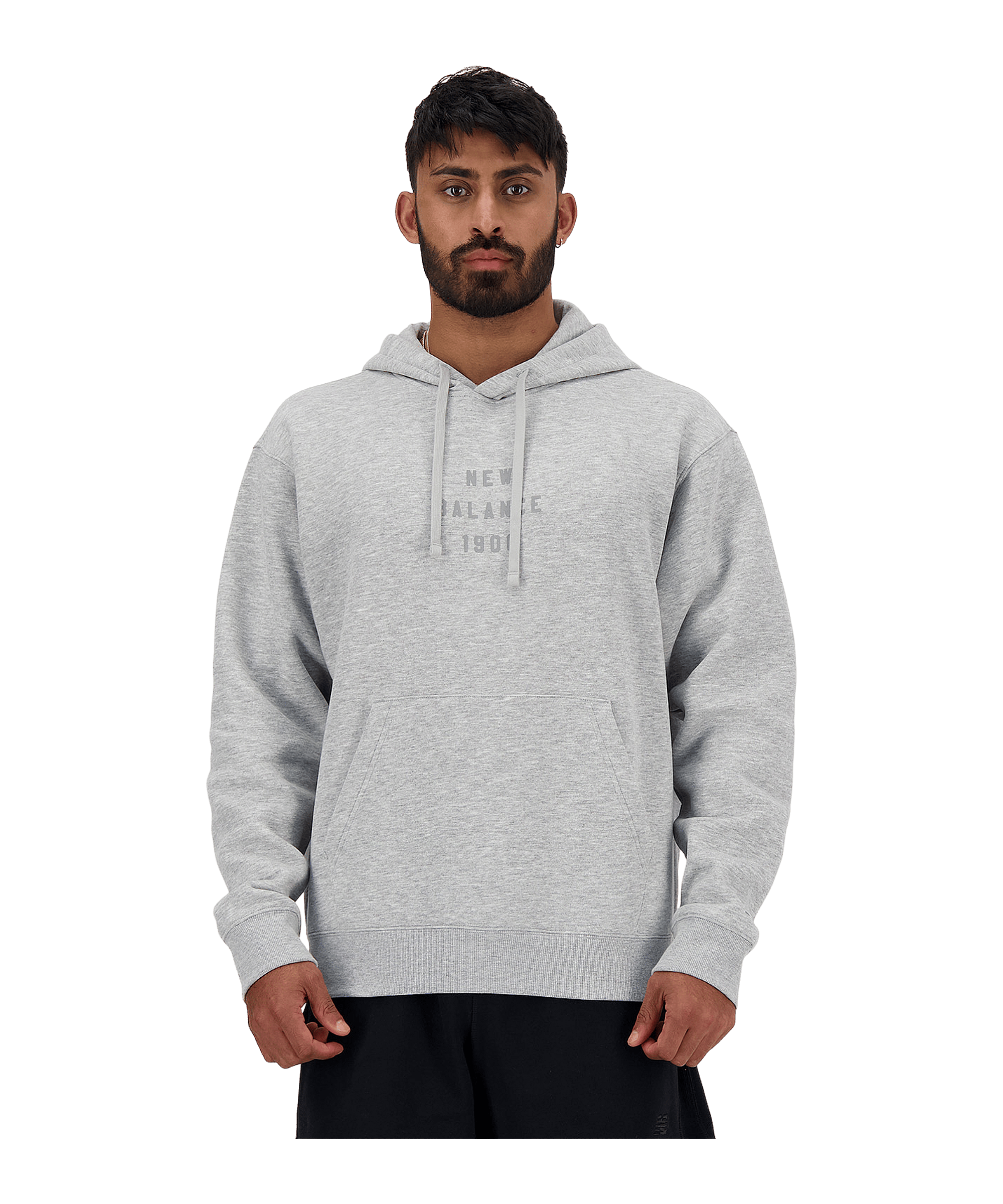 New Balance Iconic Collegiate Graphic Hoody FAG - grau