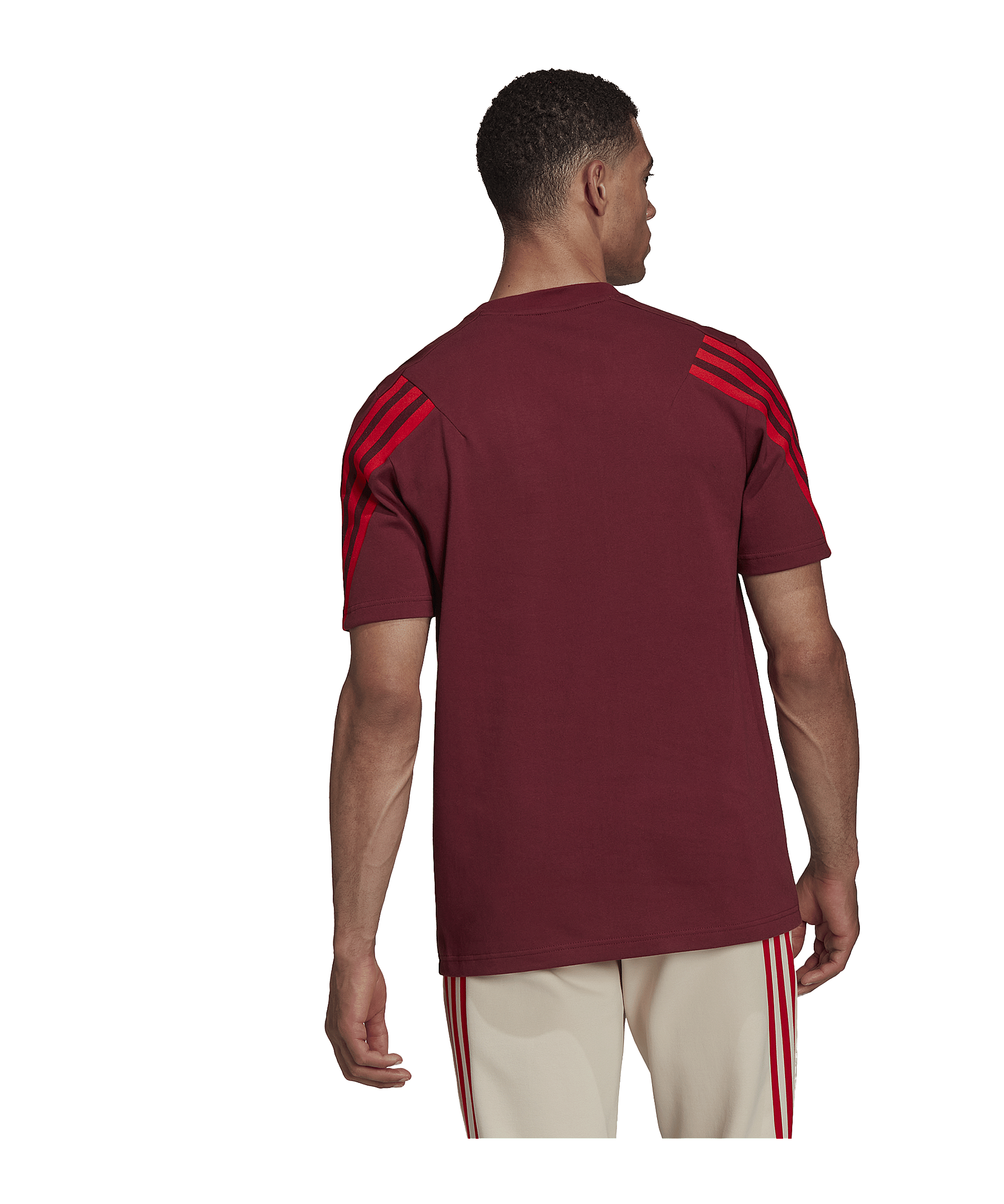 adidas 3 Stripes Future Icons T-Shirt Rot - rot