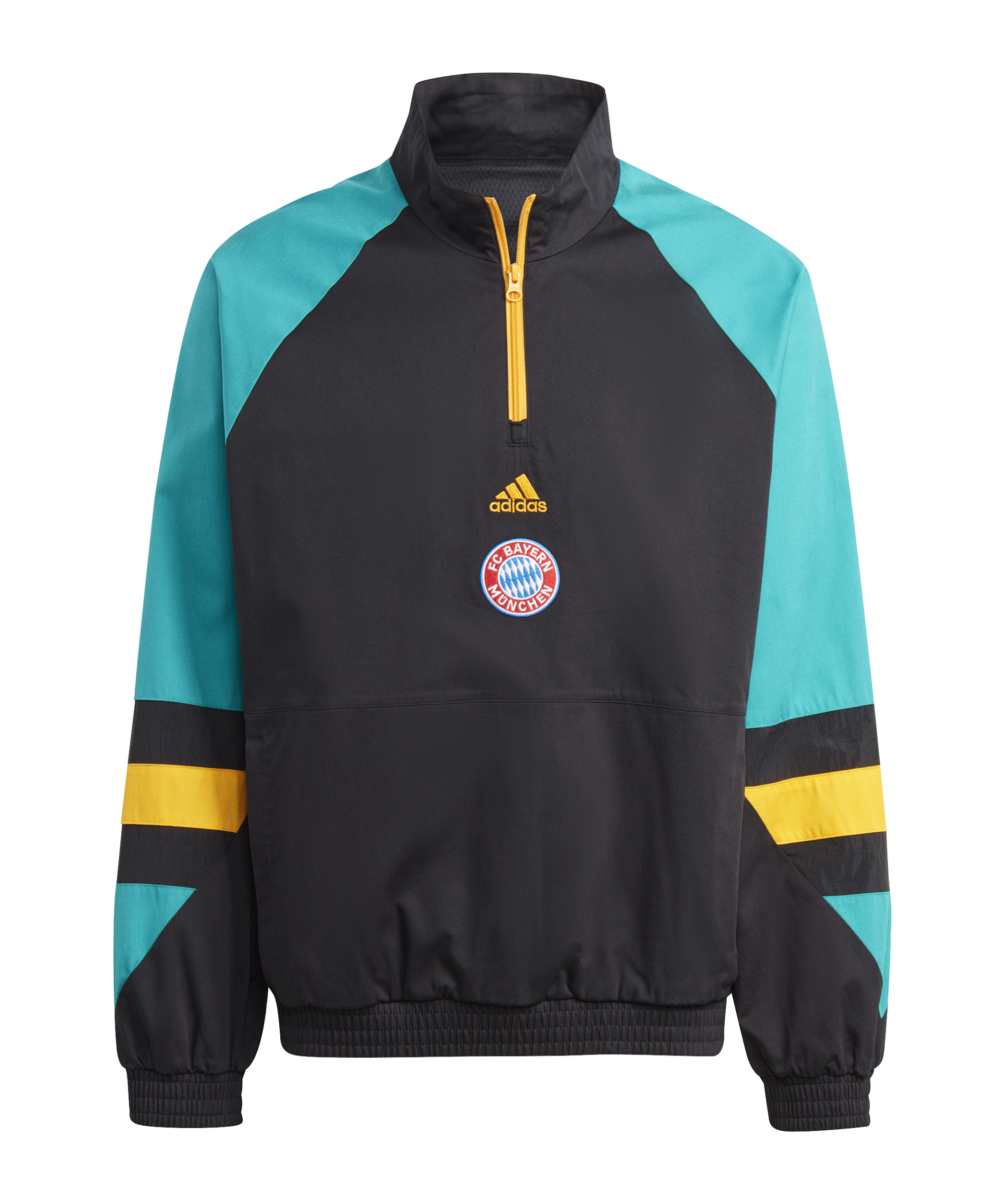adidas FC Bayern München Icon Tracktop Jacke Schwarz - schwarz
