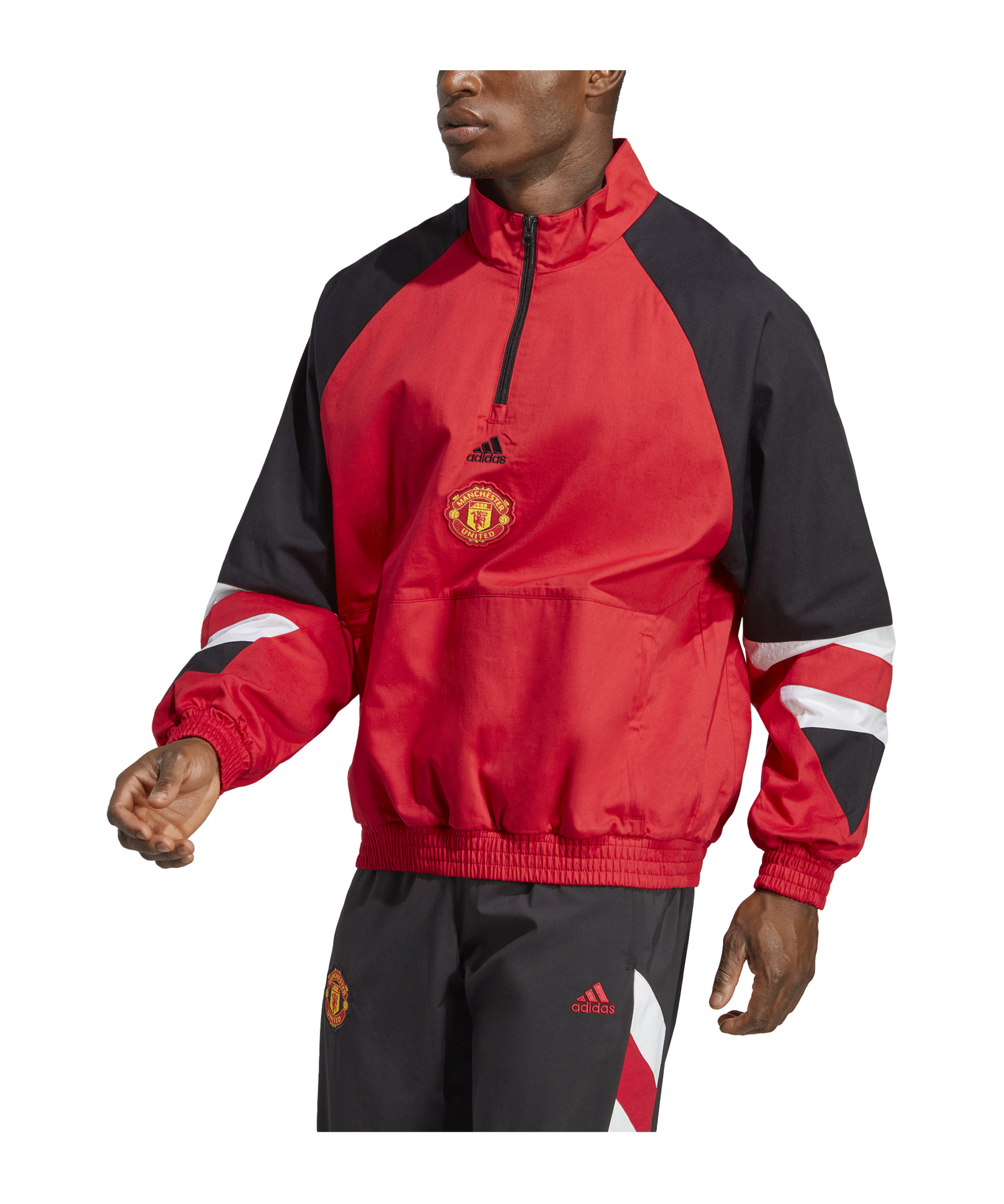 adidas Manchester United Icon Tracktop Jacke Rot - rot