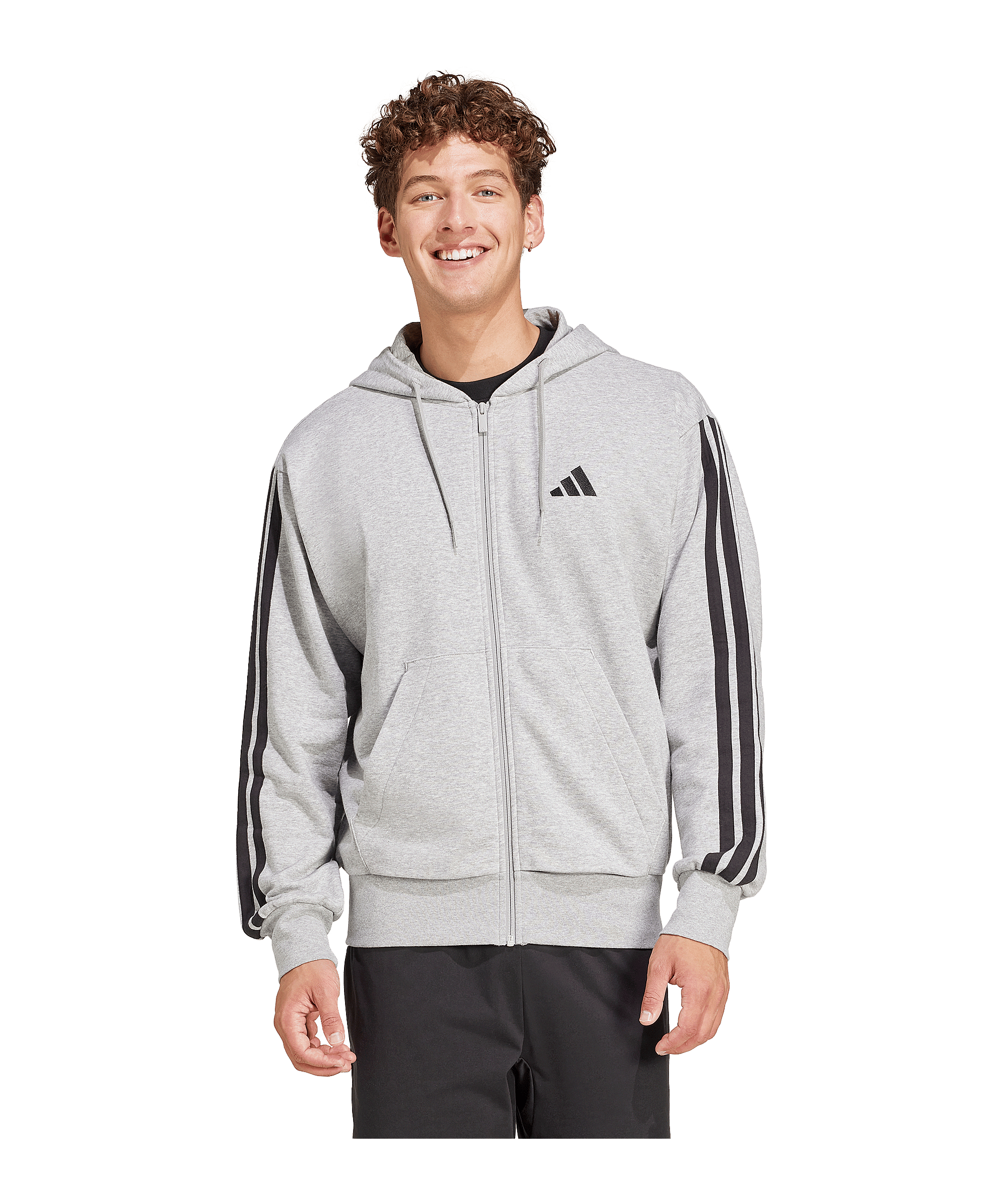 adidas Future Icons Kapuzenjacke Grau - grau